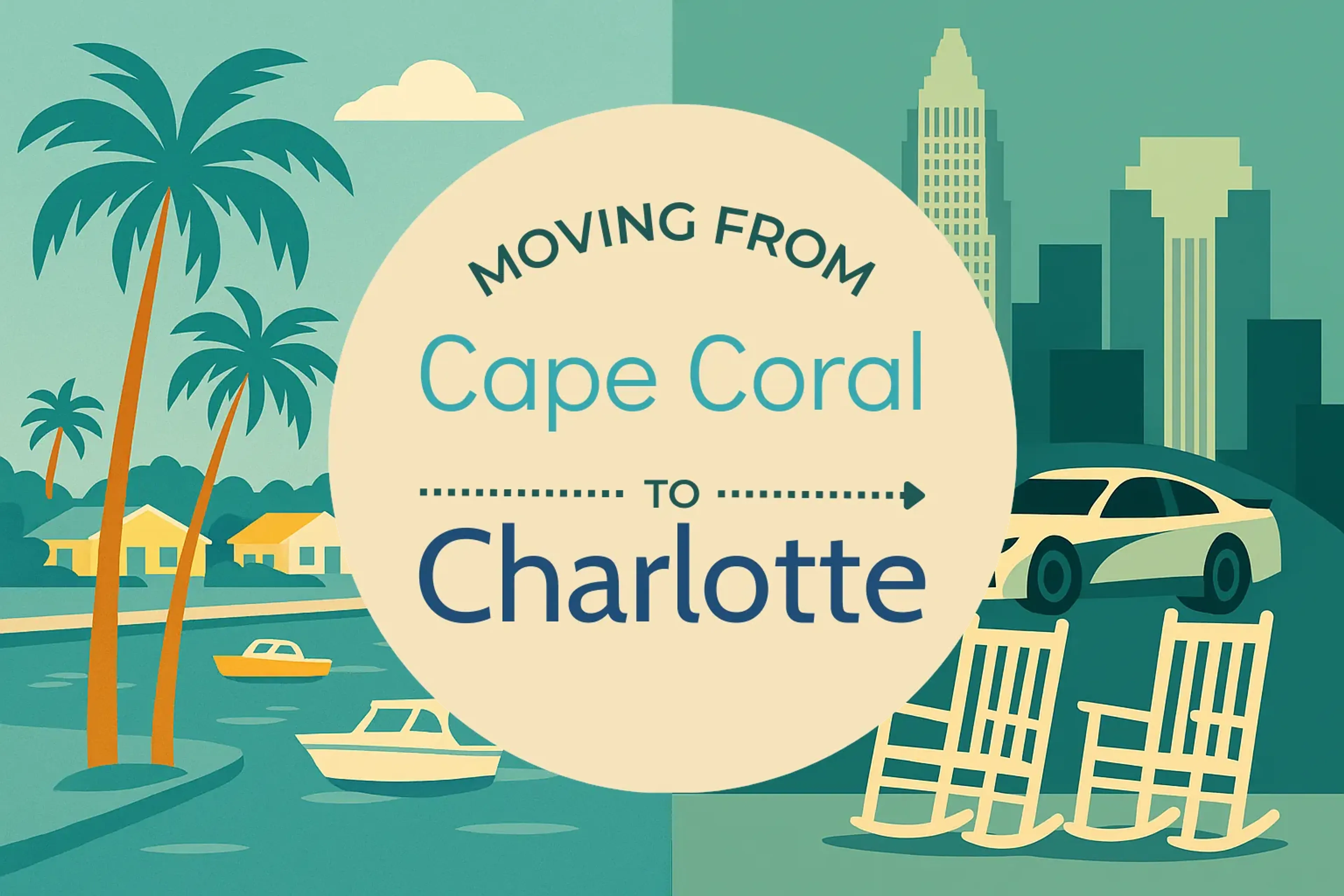 Side-by-side comparison of Cape Coral to Charlotte moving companies