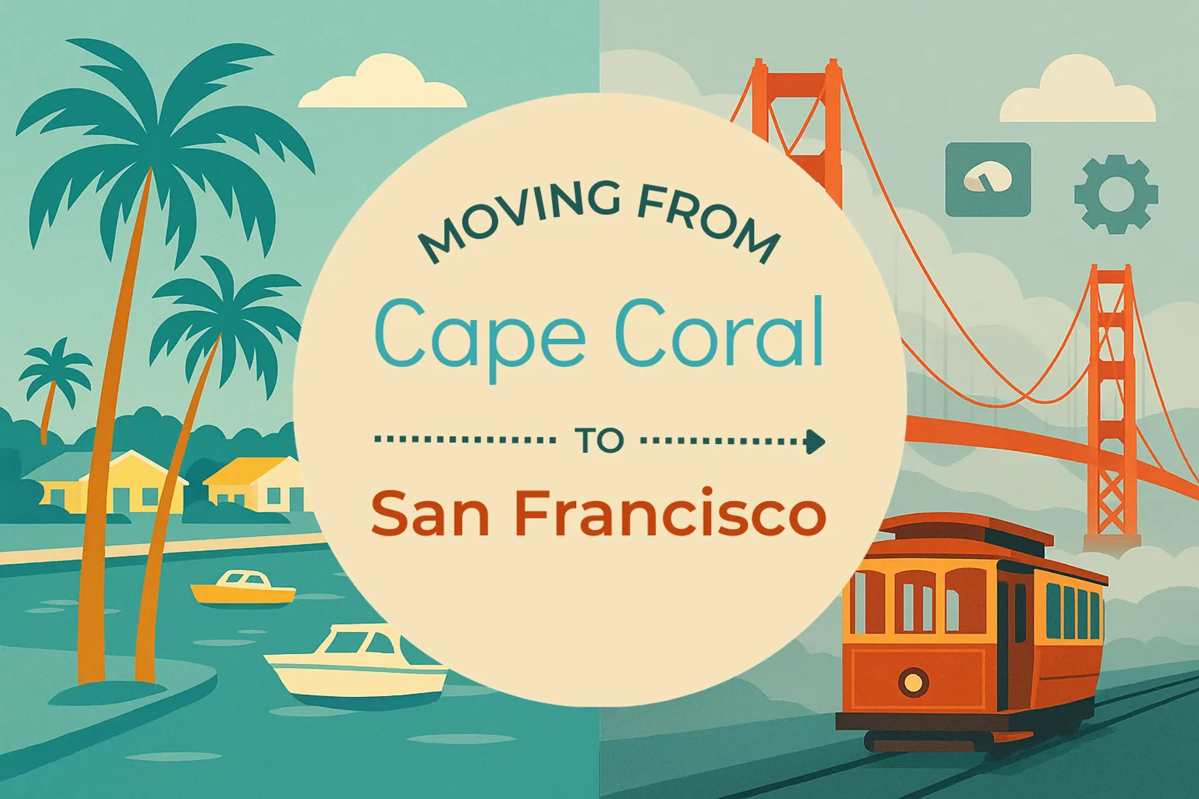 Side-by-side comparison of Cape Coral to San Francisco moving companies