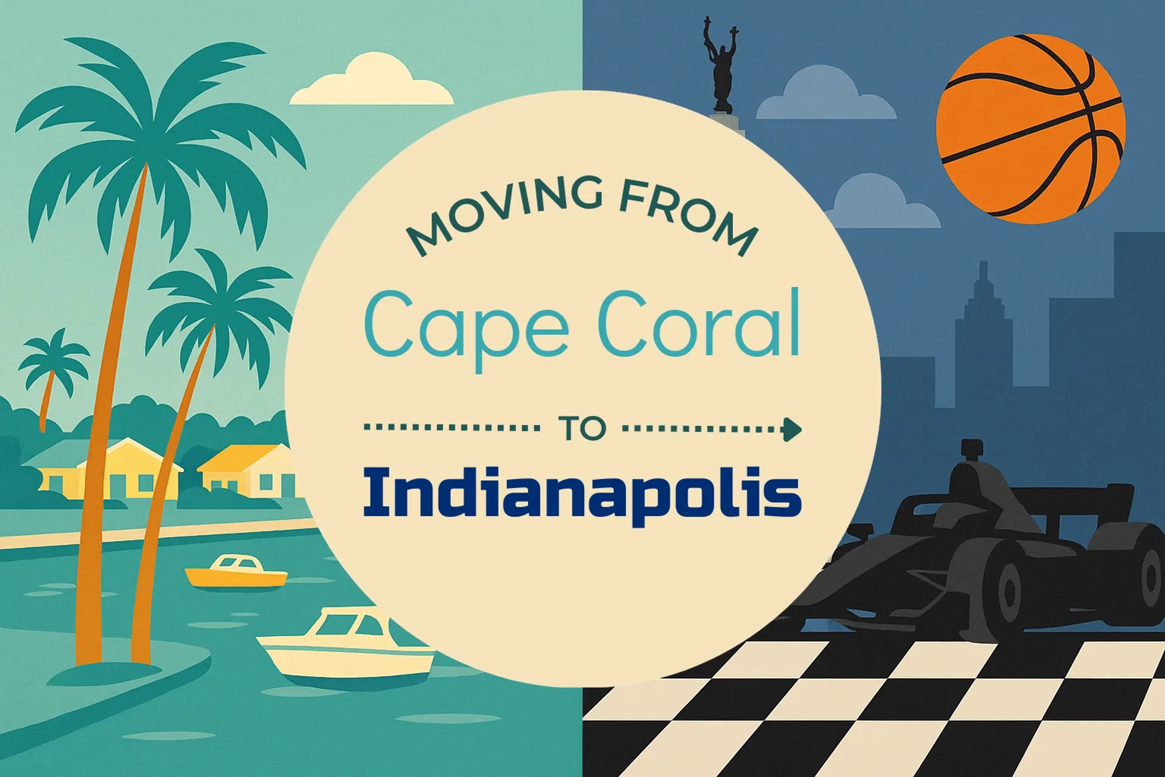Side-by-side comparison of Cape Coral to Indianapolis moving companies