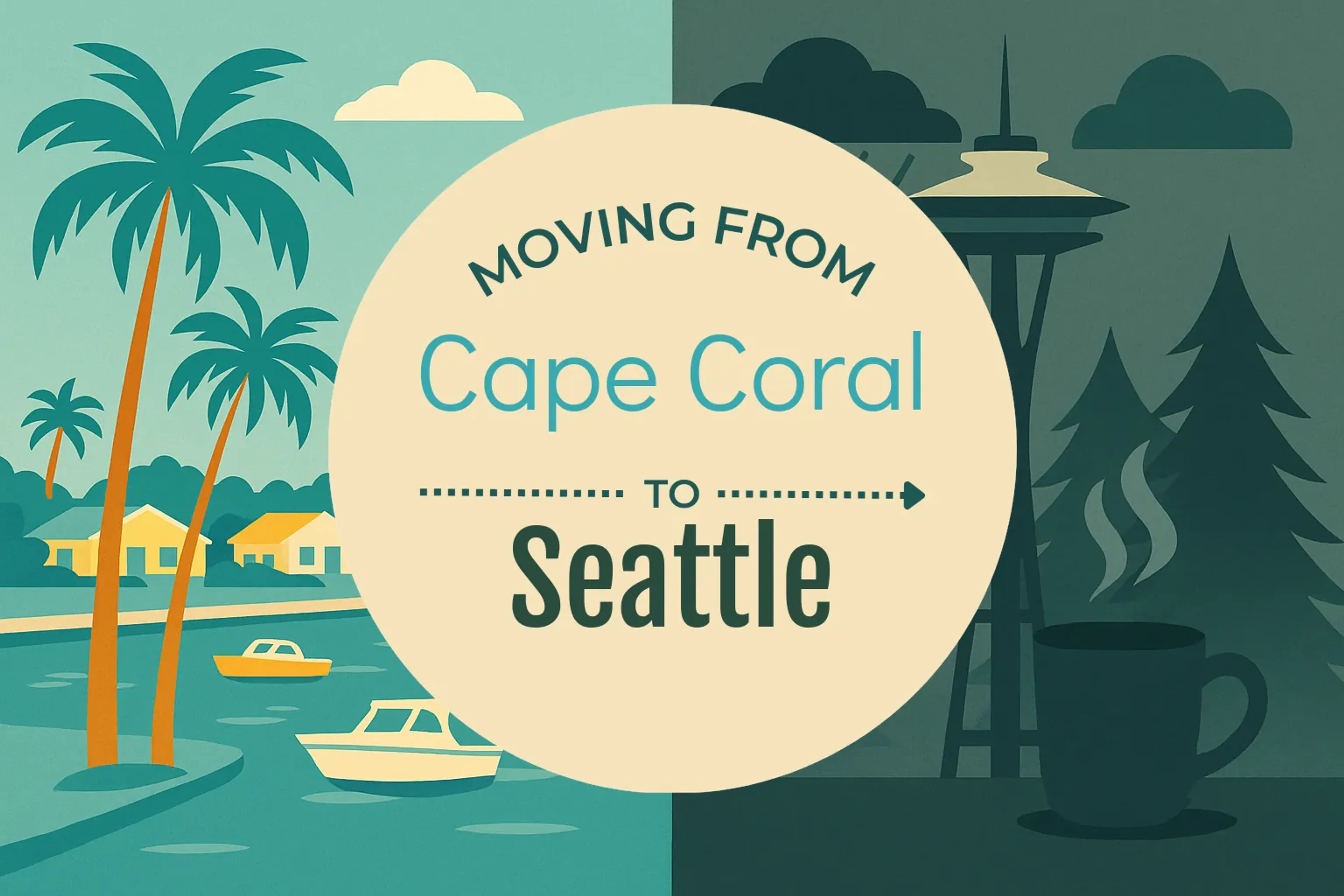 Side-by-side comparison of Cape Coral to Seattle moving companies