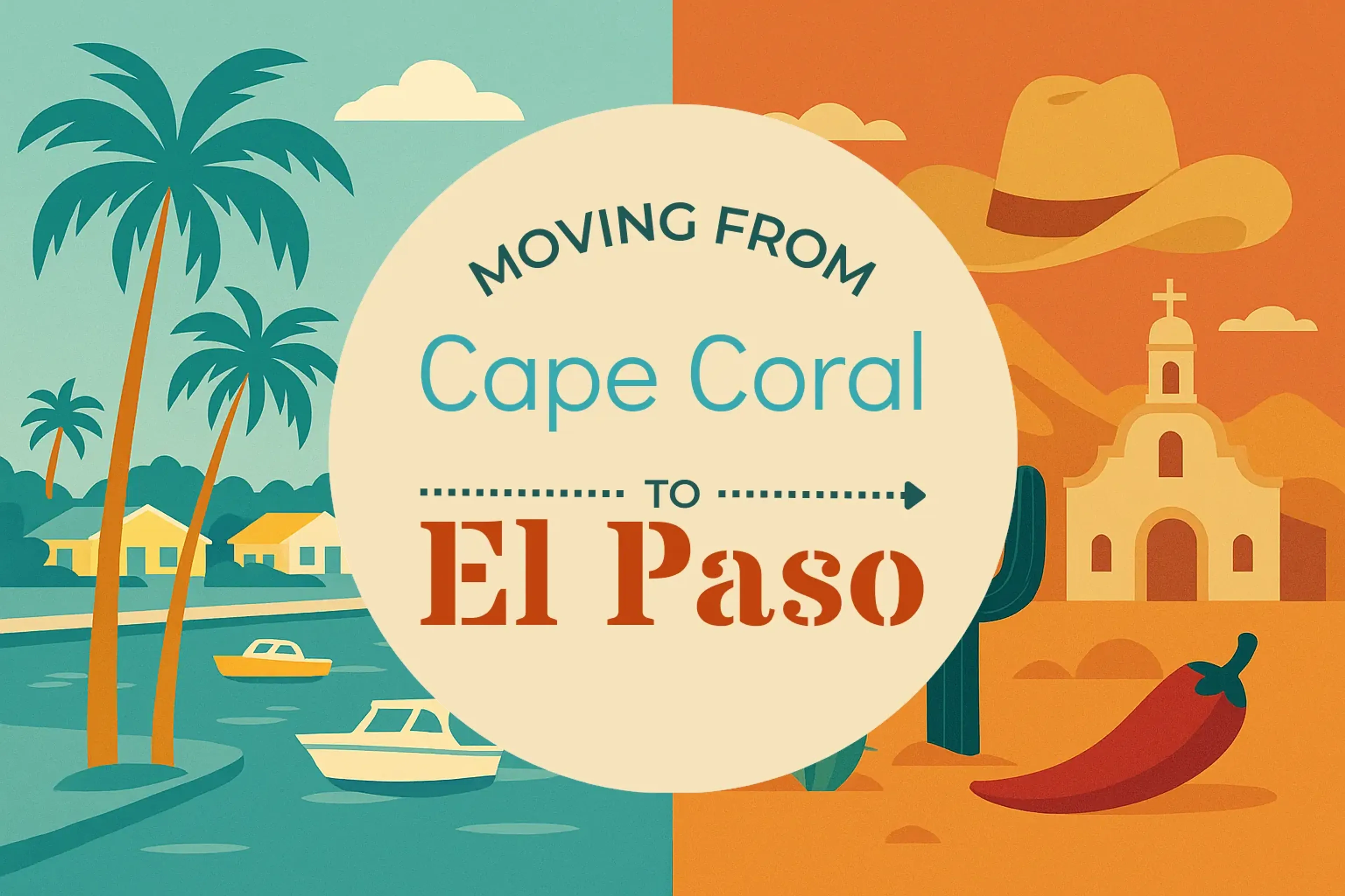 Side-by-side comparison of Cape Coral to El Paso moving companies