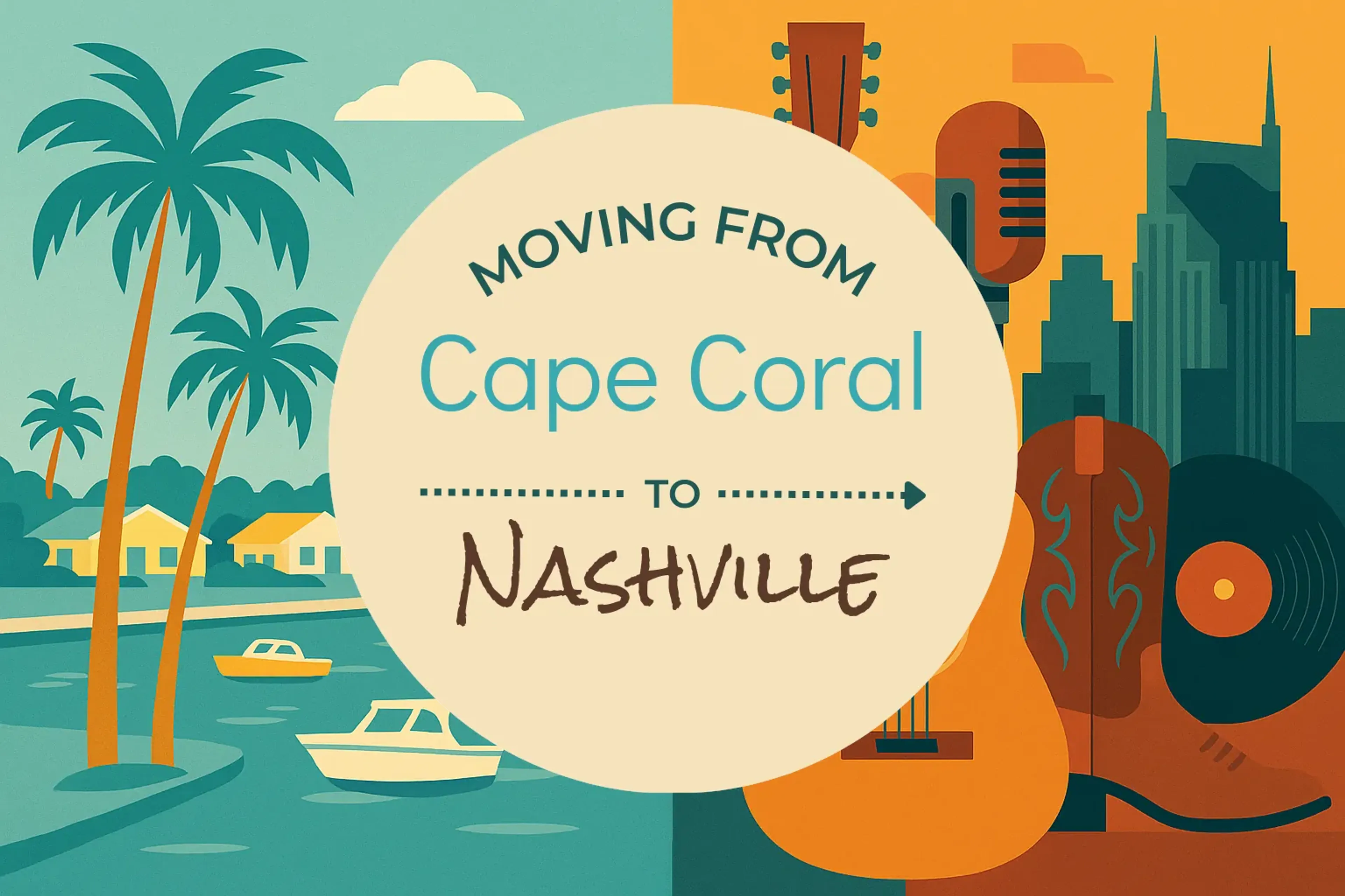 Side-by-side comparison of Cape Coral to Nashville moving companies