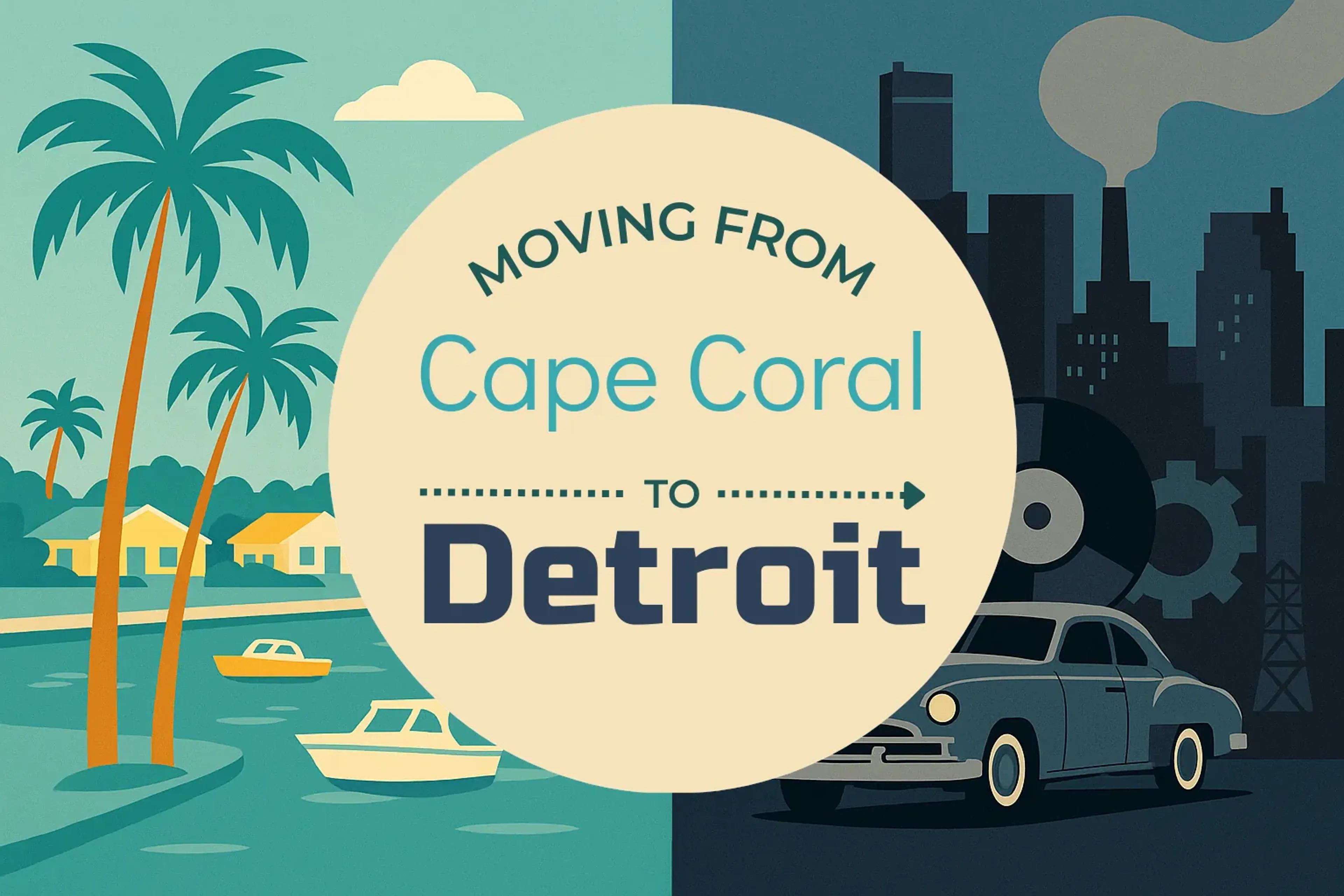 Side-by-side comparison of Cape Coral to Detroit moving companies