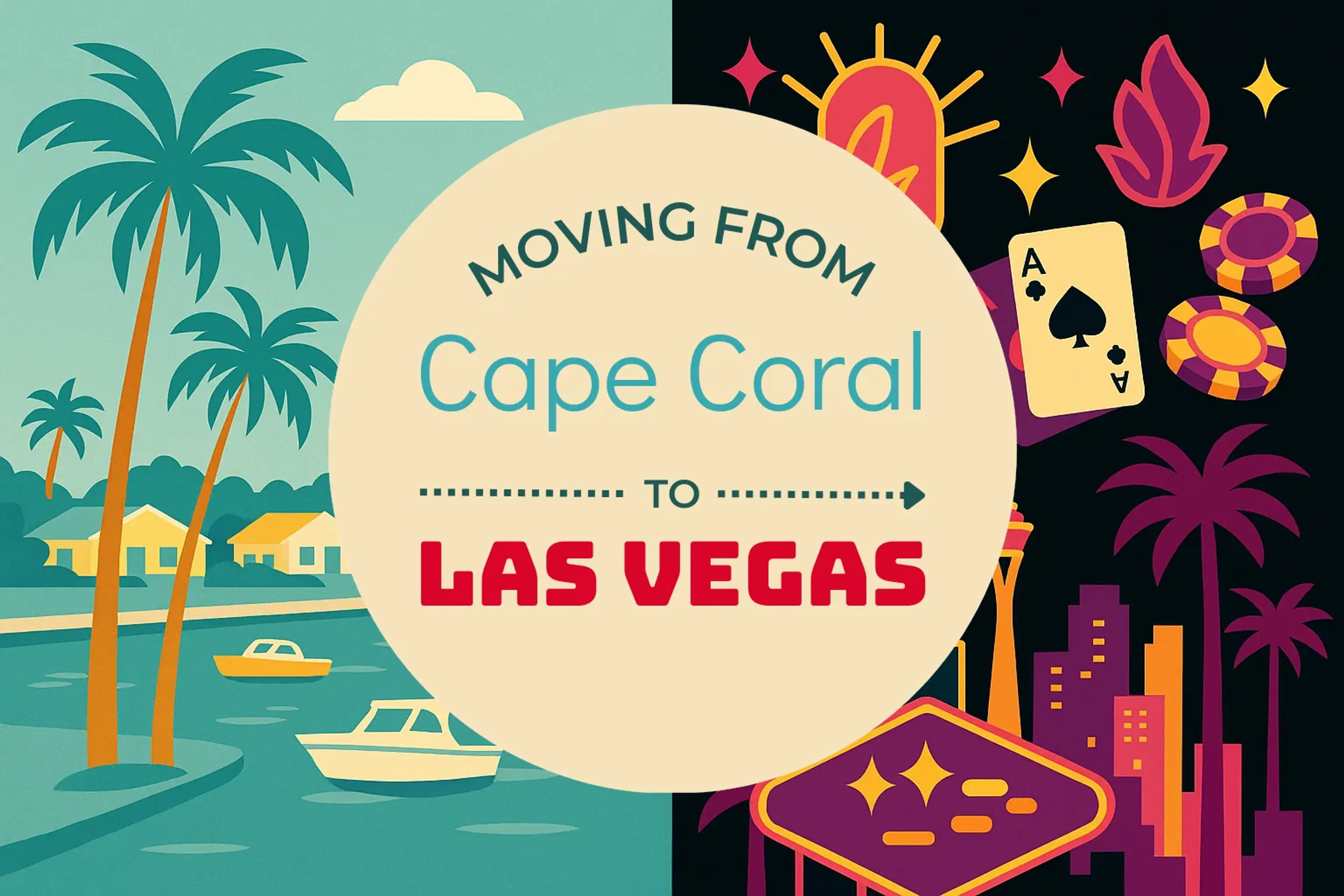 Side-by-side comparison of Cape Coral to Las Vegas moving companies