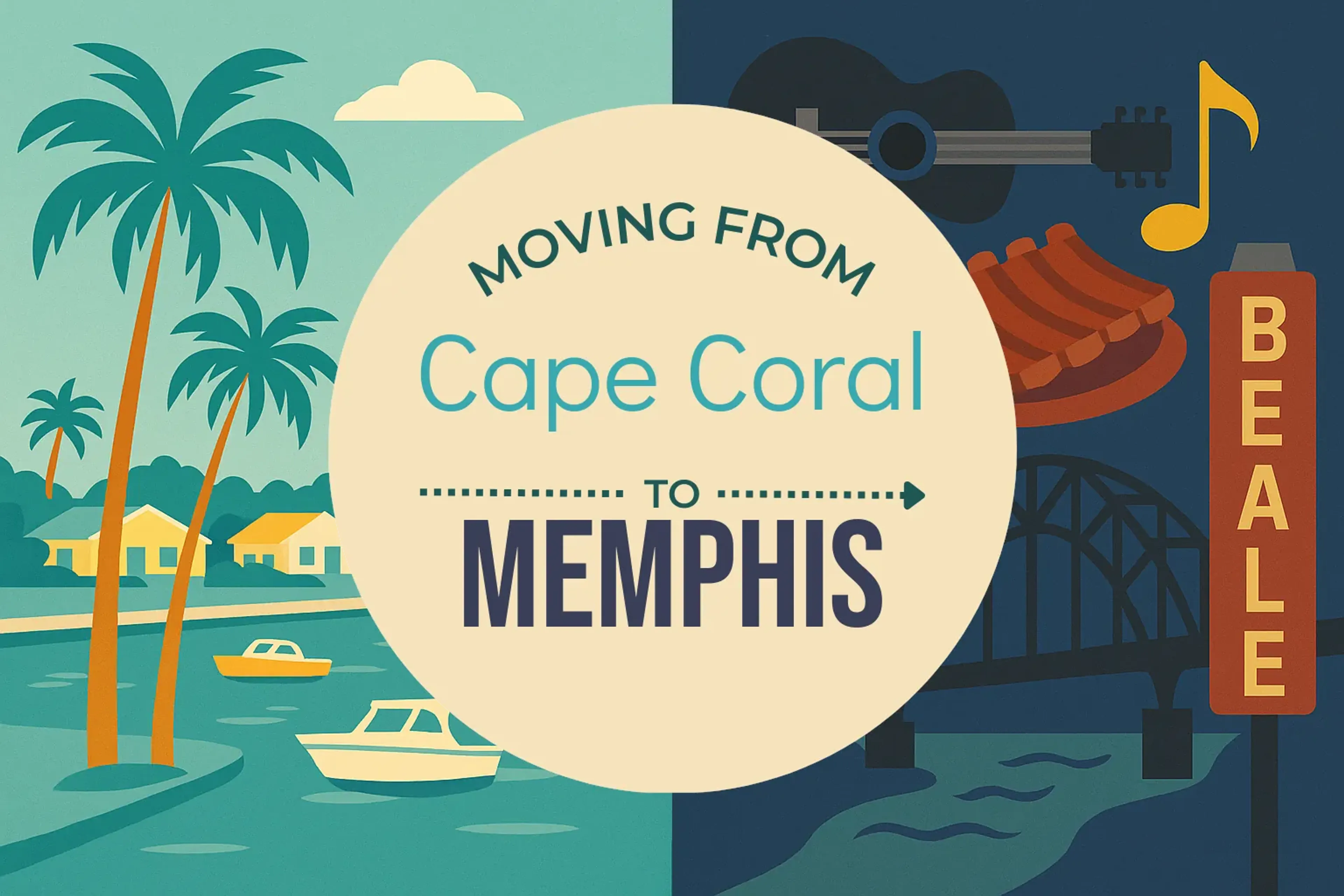 Side-by-side comparison of Cape Coral to Memphis moving companies