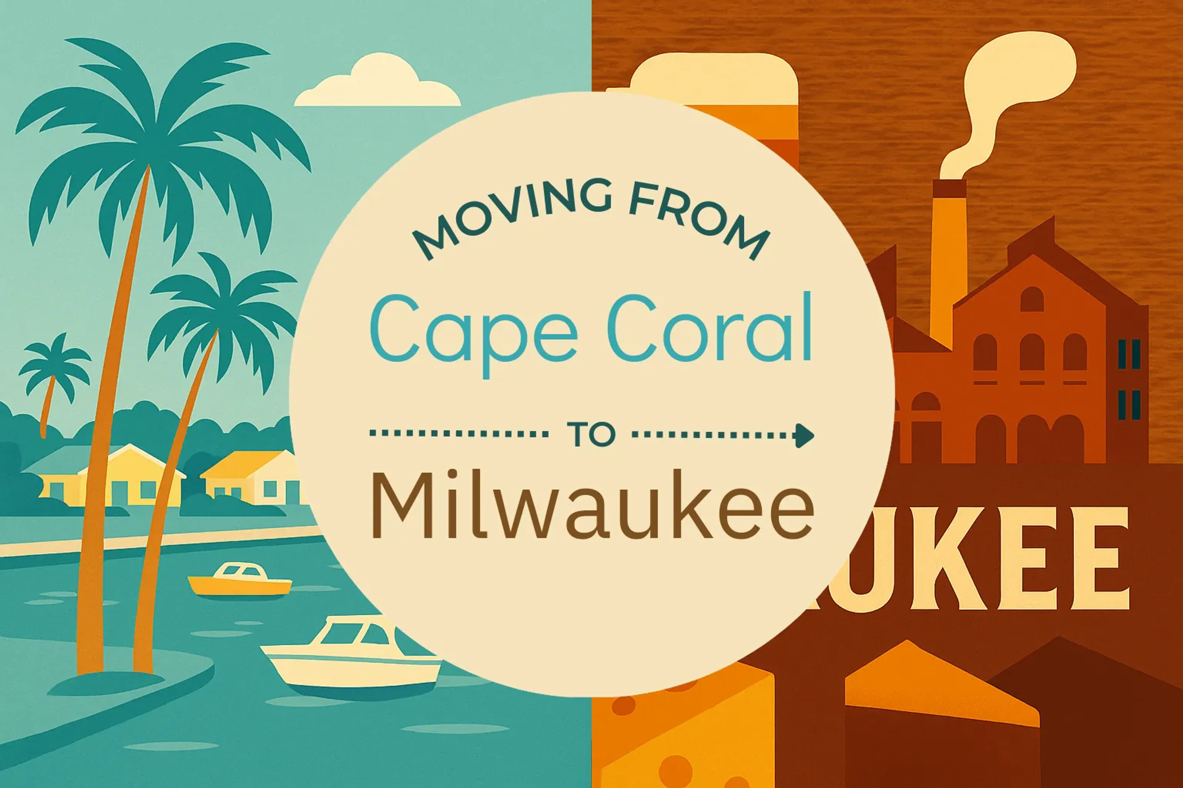 Side-by-side comparison of Cape Coral to Milwaukee moving companies