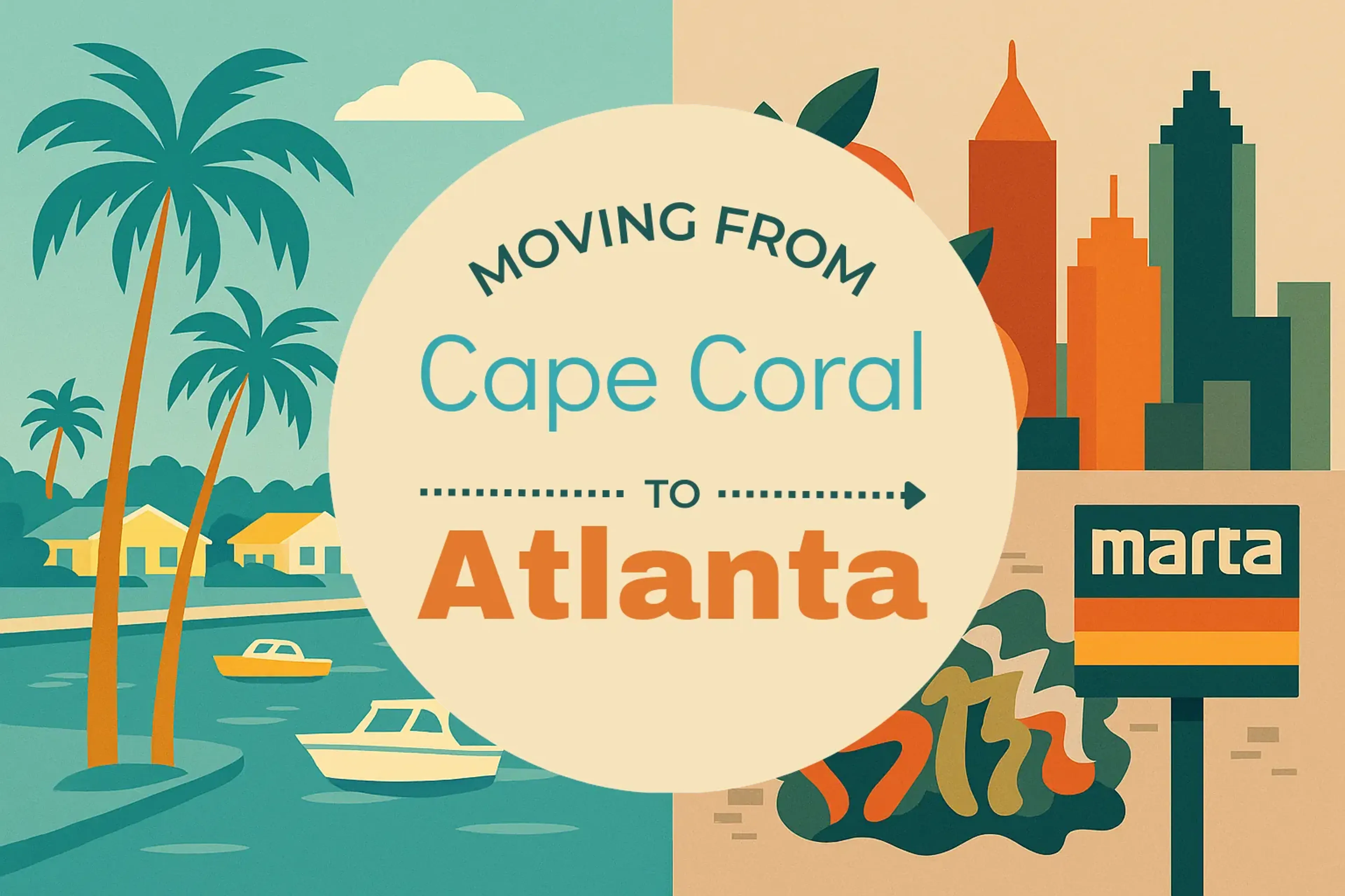 Side-by-side comparison of Cape Coral to Atlanta moving companies