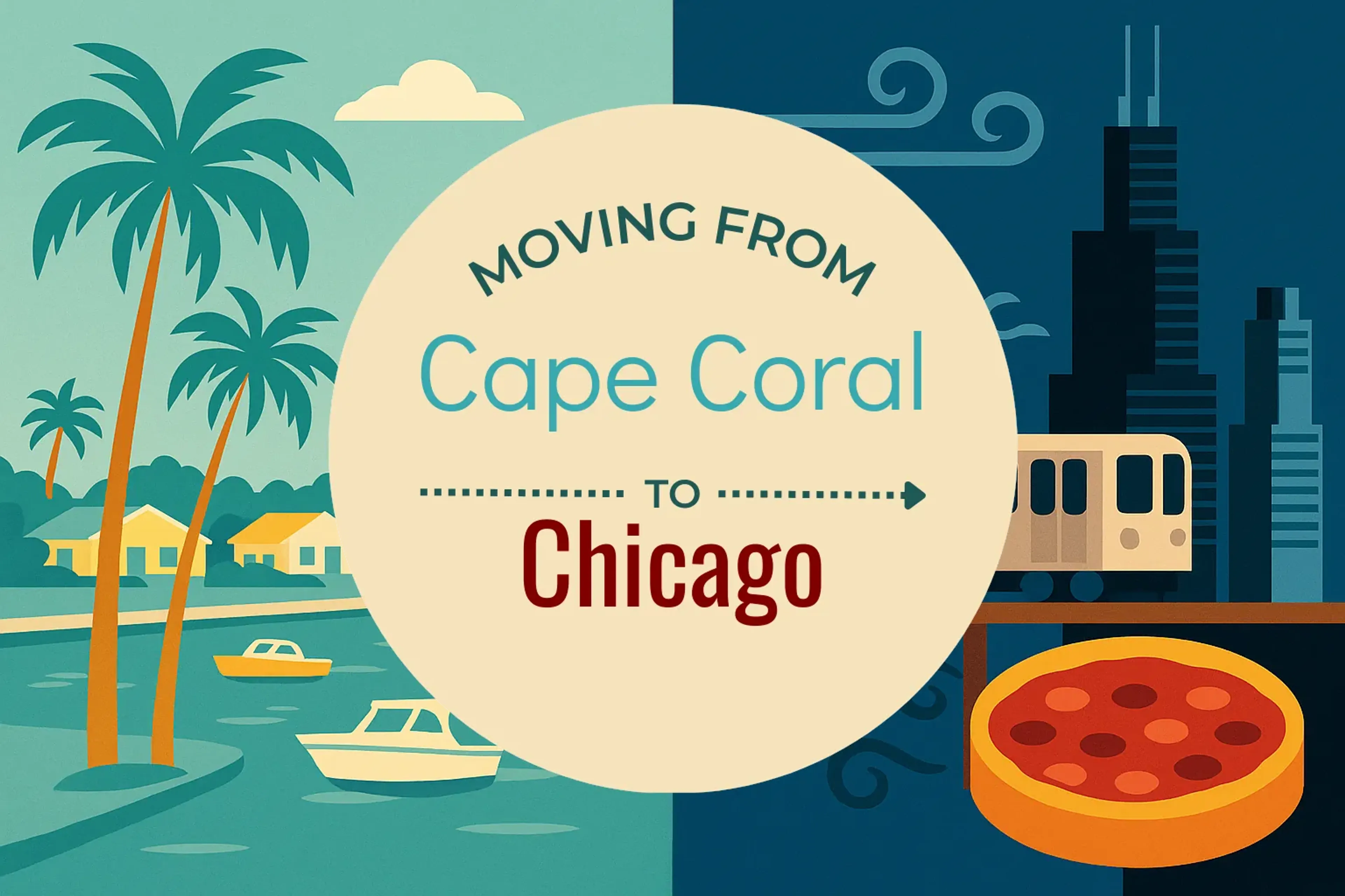 Side-by-side comparison of Cape Coral to Chicago moving companies