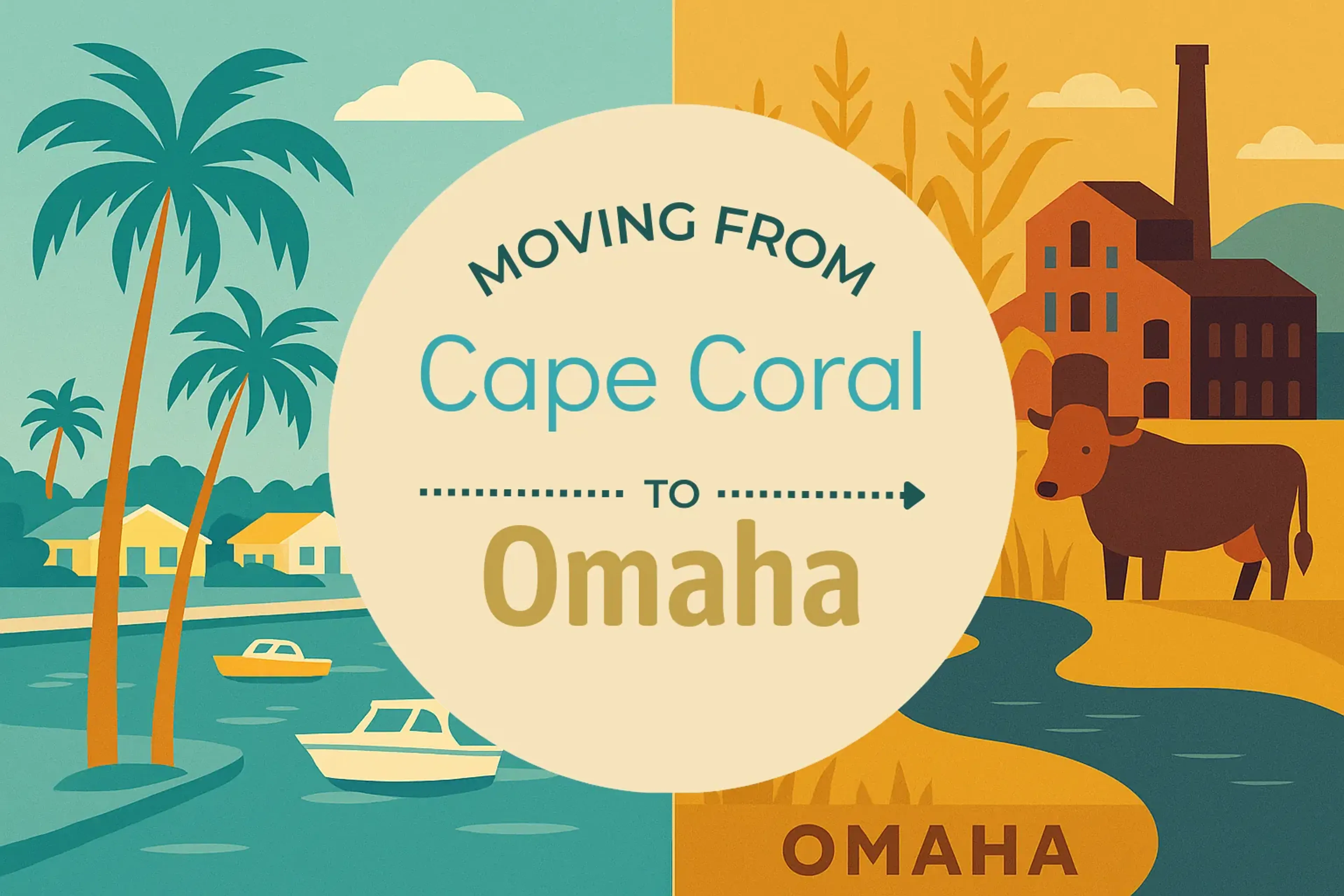 Side-by-side comparison of Cape Coral to Omaha moving companies