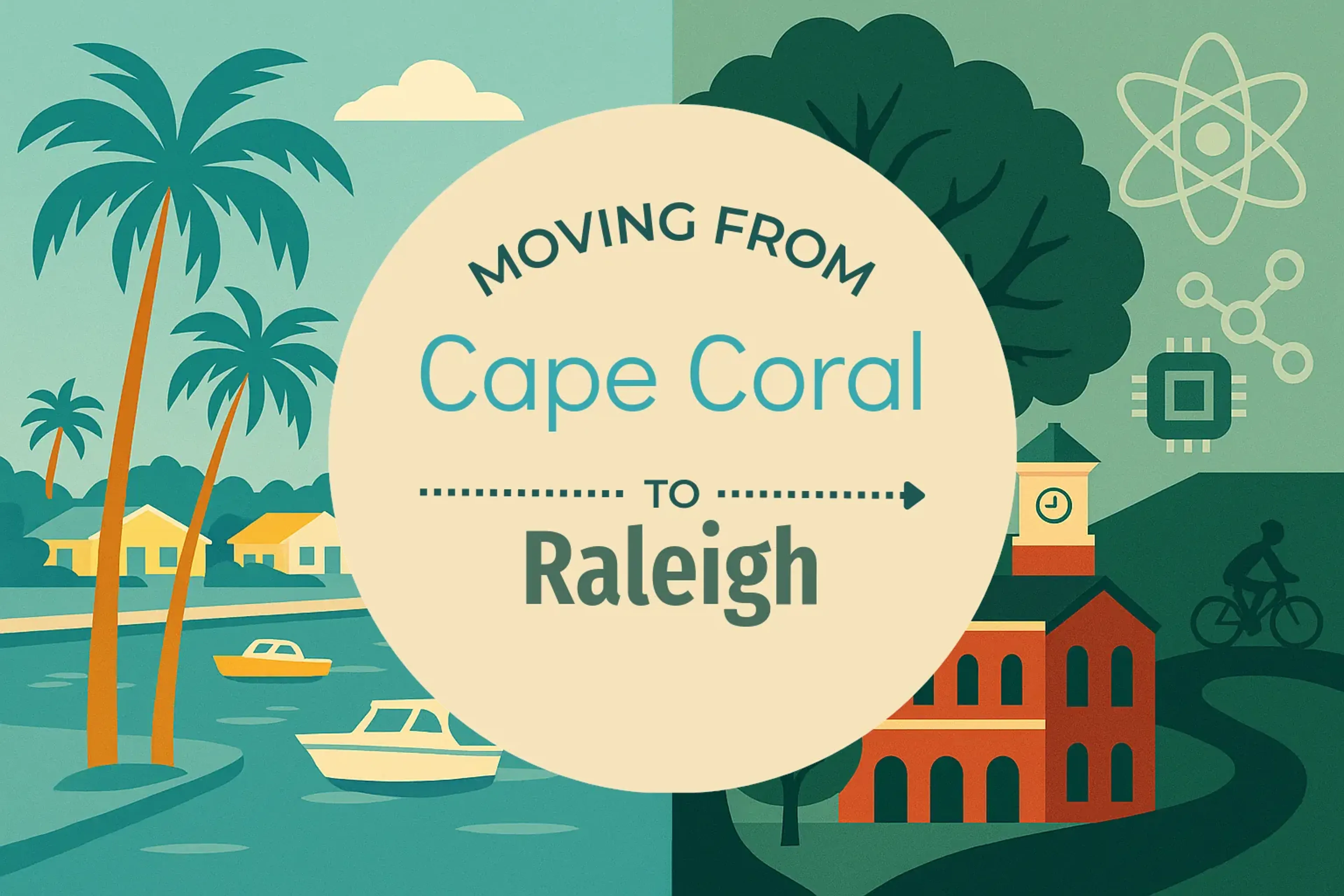 Side-by-side comparison of Cape Coral to Raleigh moving companies