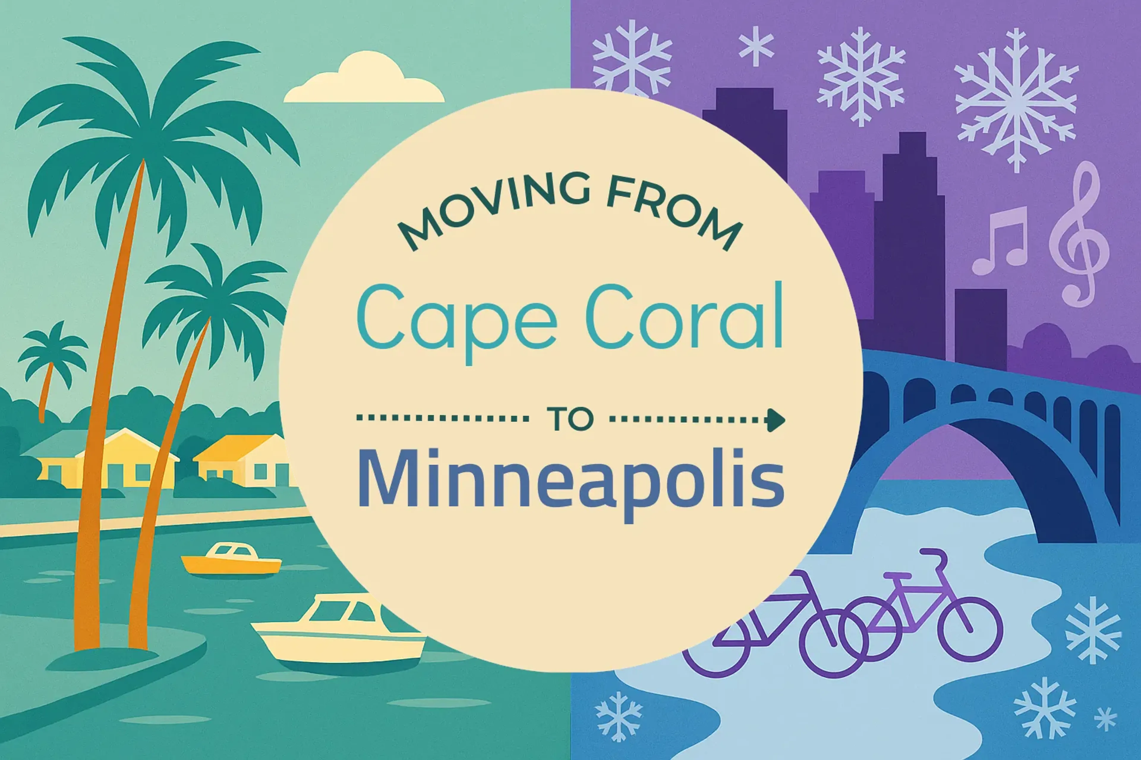 Side-by-side comparison of Cape Coral to Minneapolis moving companies