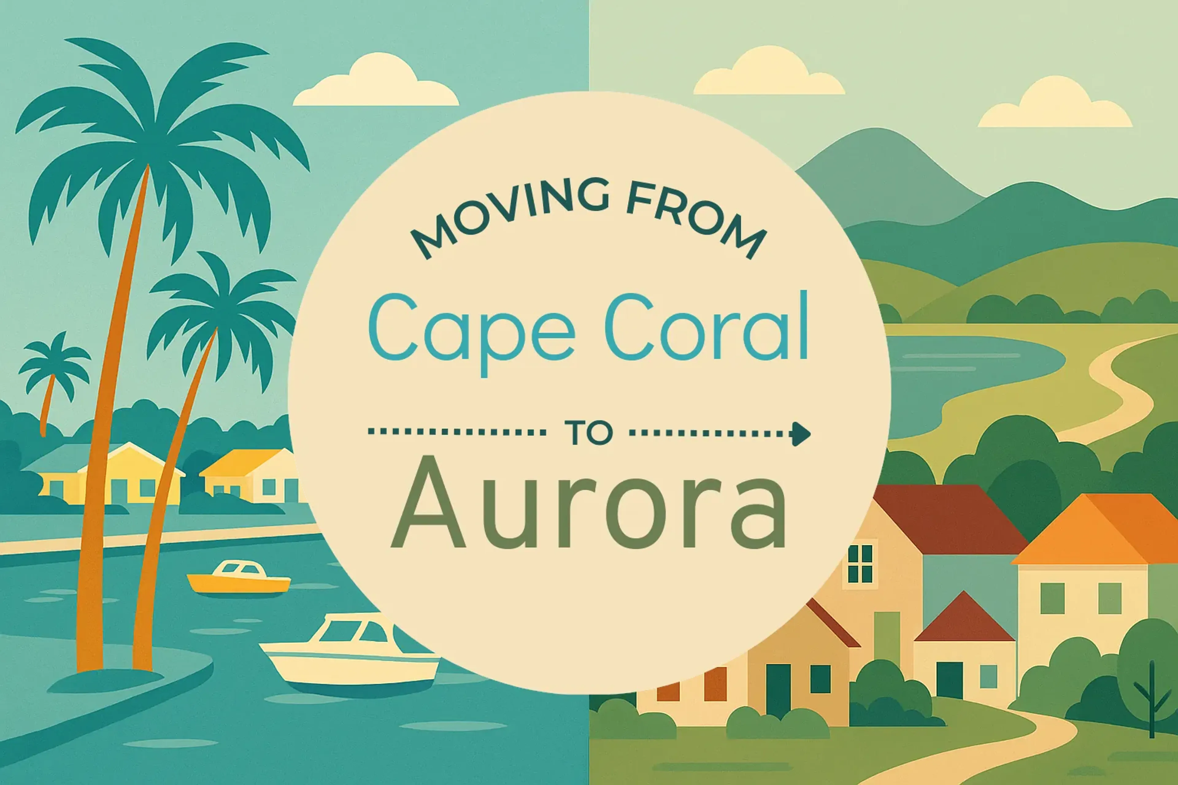Side-by-side comparison of Cape Coral to Aurora moving companies