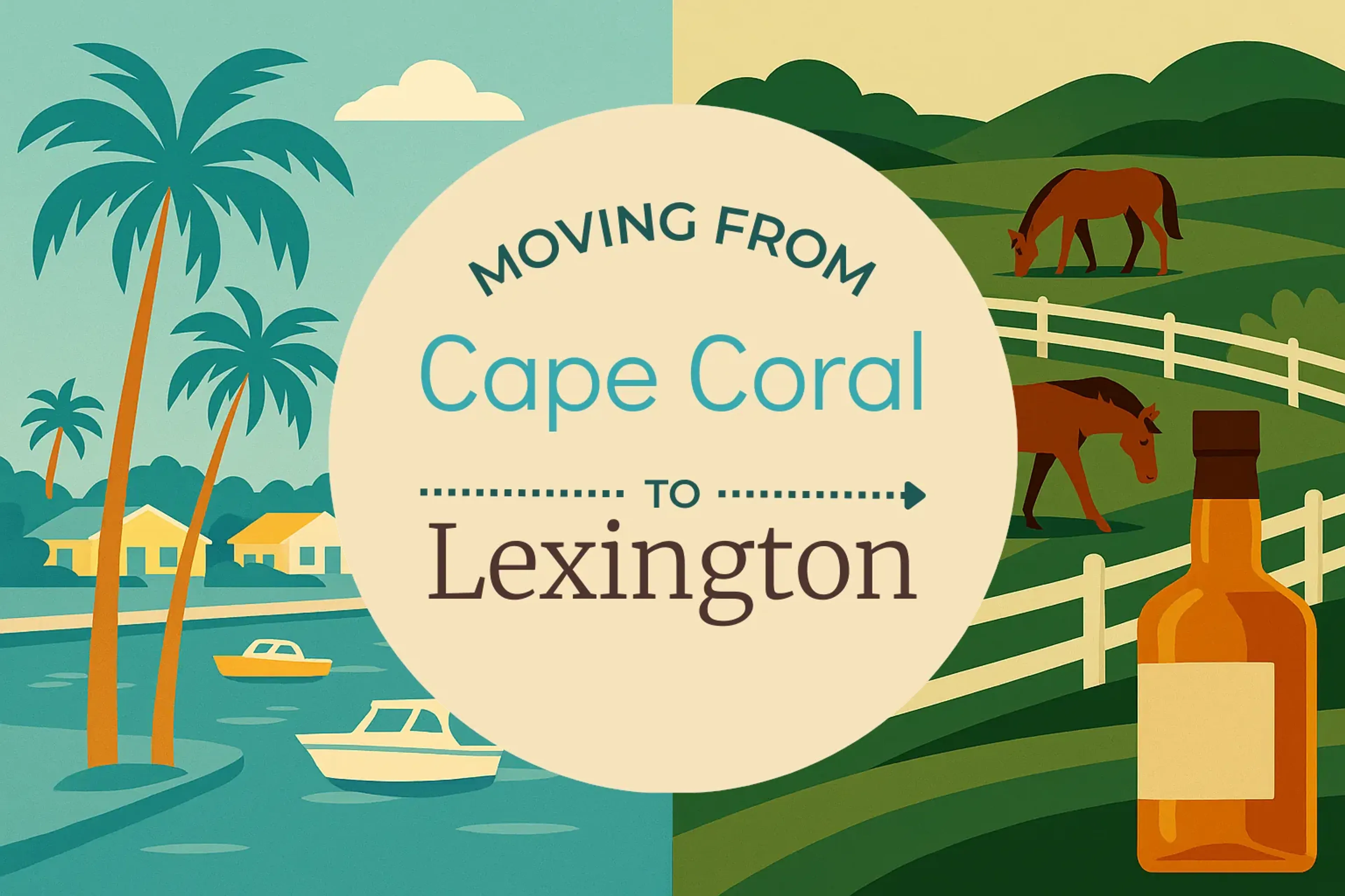 Side-by-side comparison of Cape Coral to Lexington moving companies