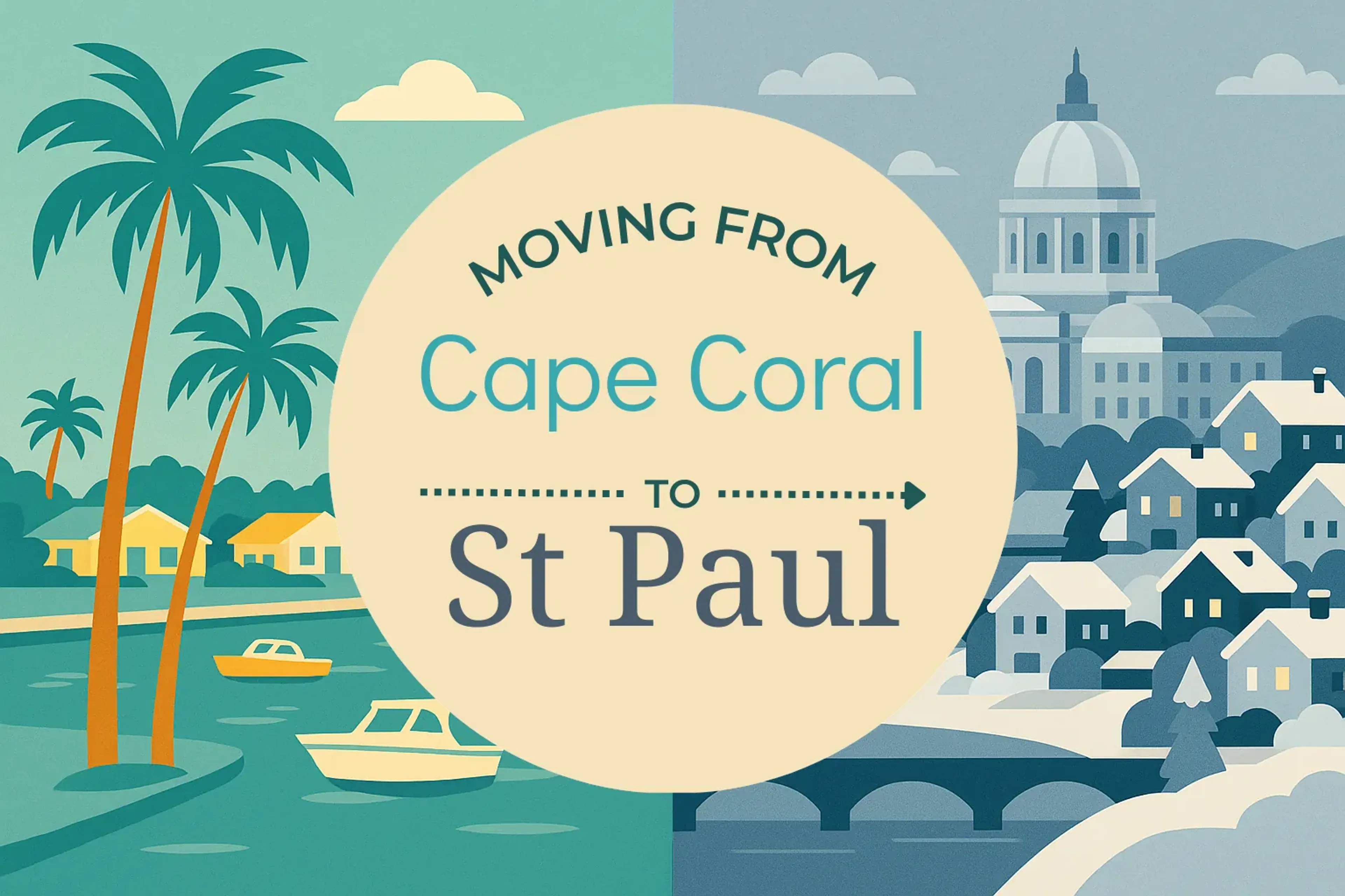 Side-by-side comparison of Cape Coral to St. Paul moving companies
