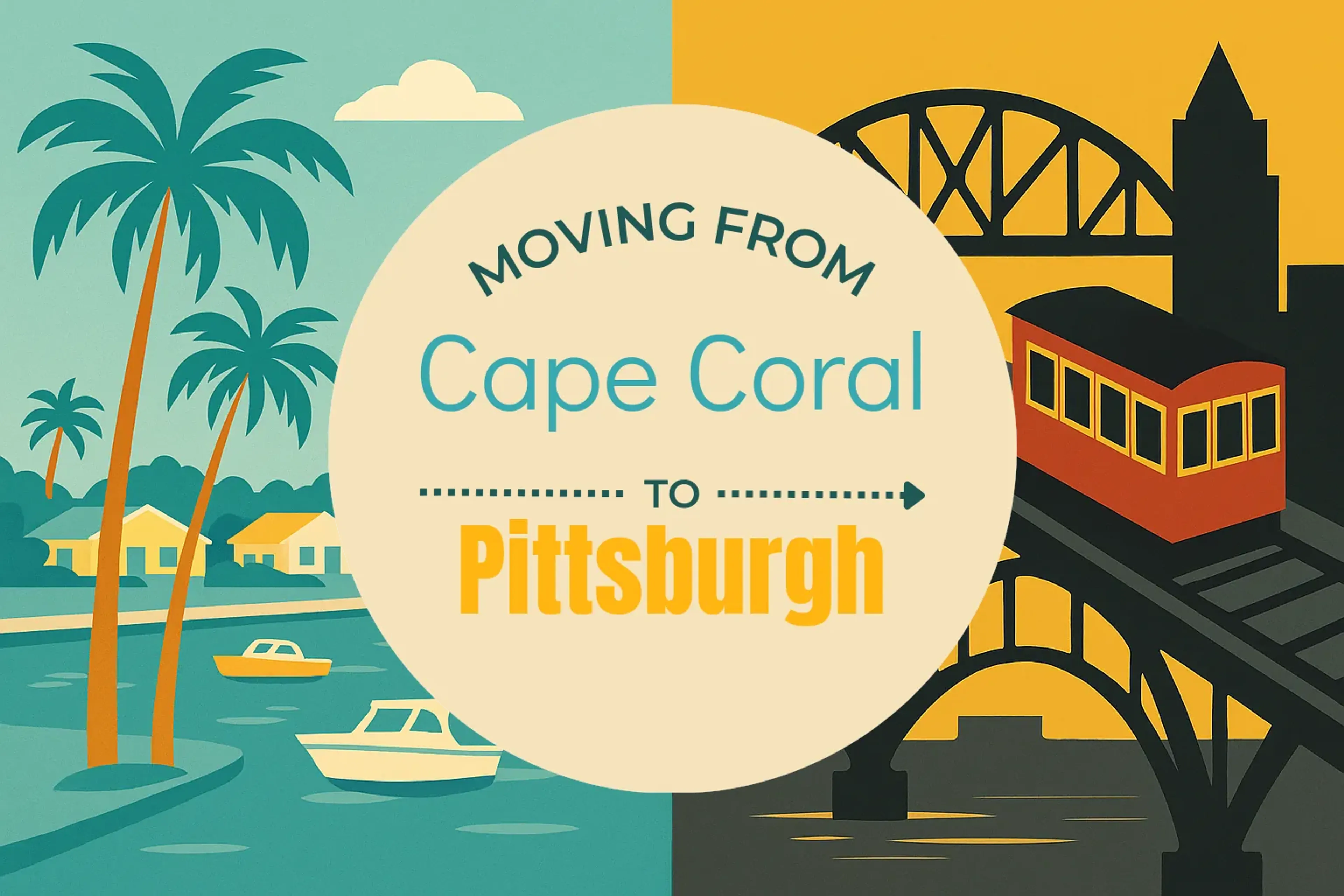 Side-by-side comparison of Cape Coral to Pittsburgh moving companies