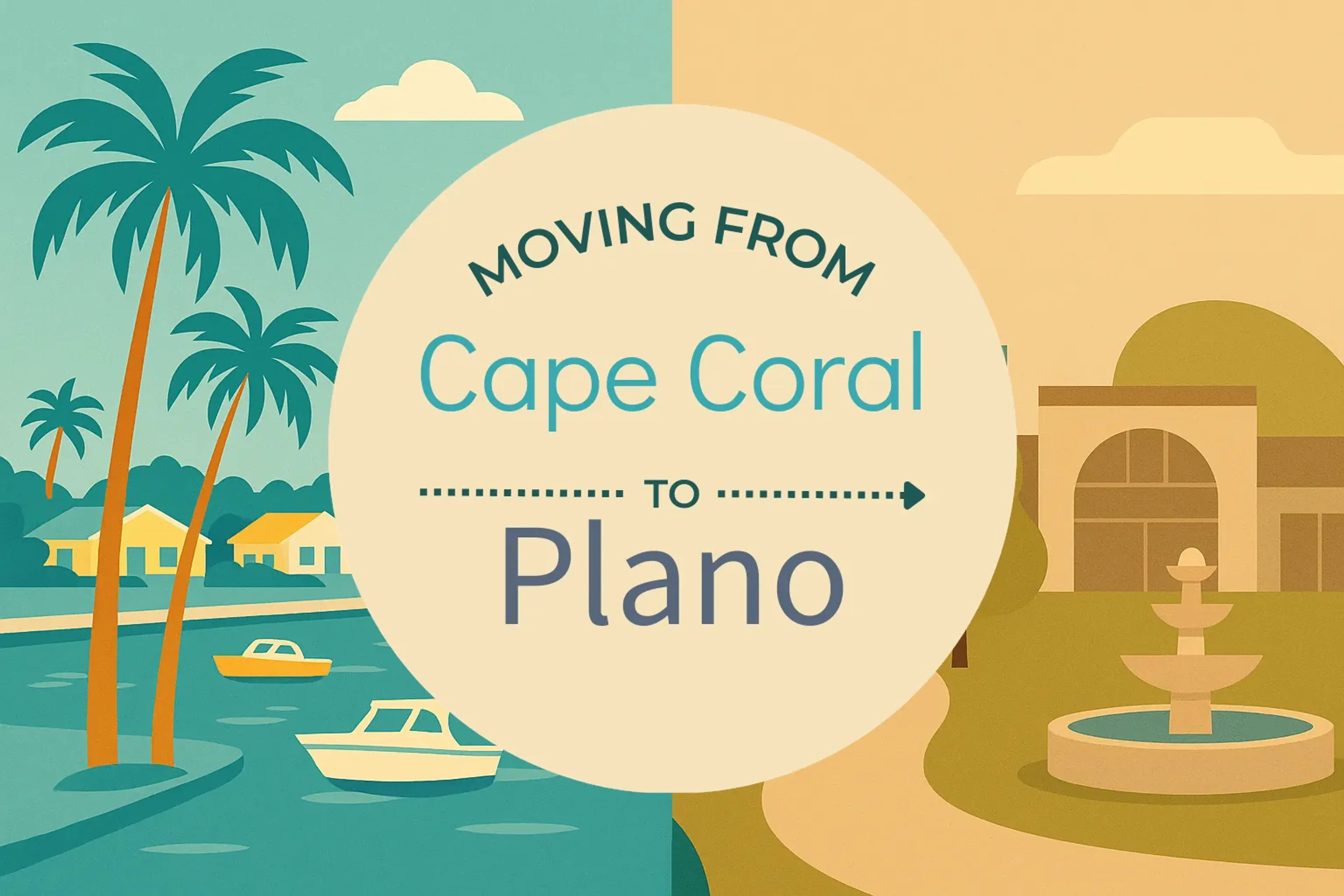Side-by-side comparison of Cape Coral to Plano moving companies