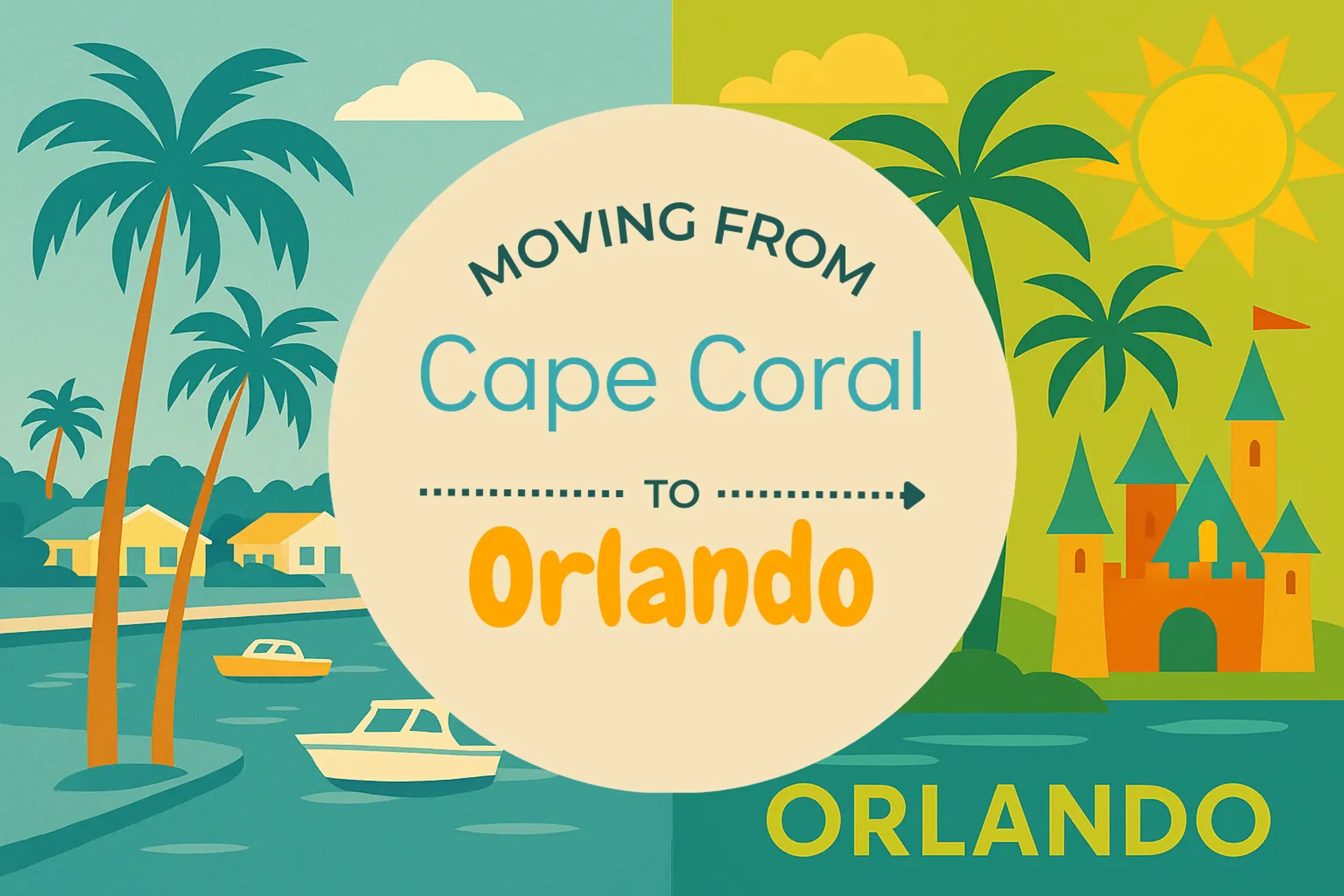 Side-by-side comparison of Cape Coral to Orlando moving companies
