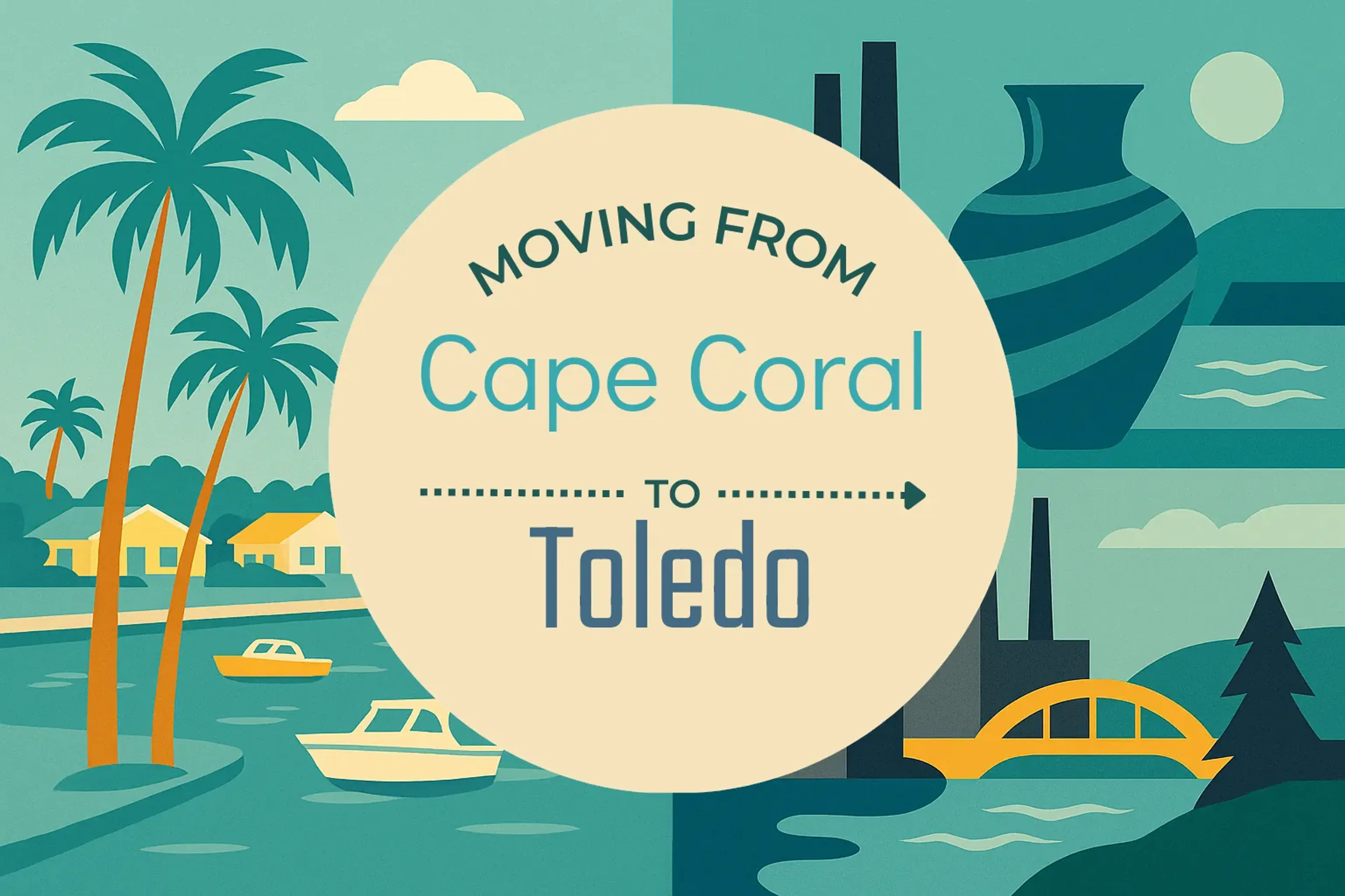 Side-by-side comparison of Cape Coral to Toledo moving companies