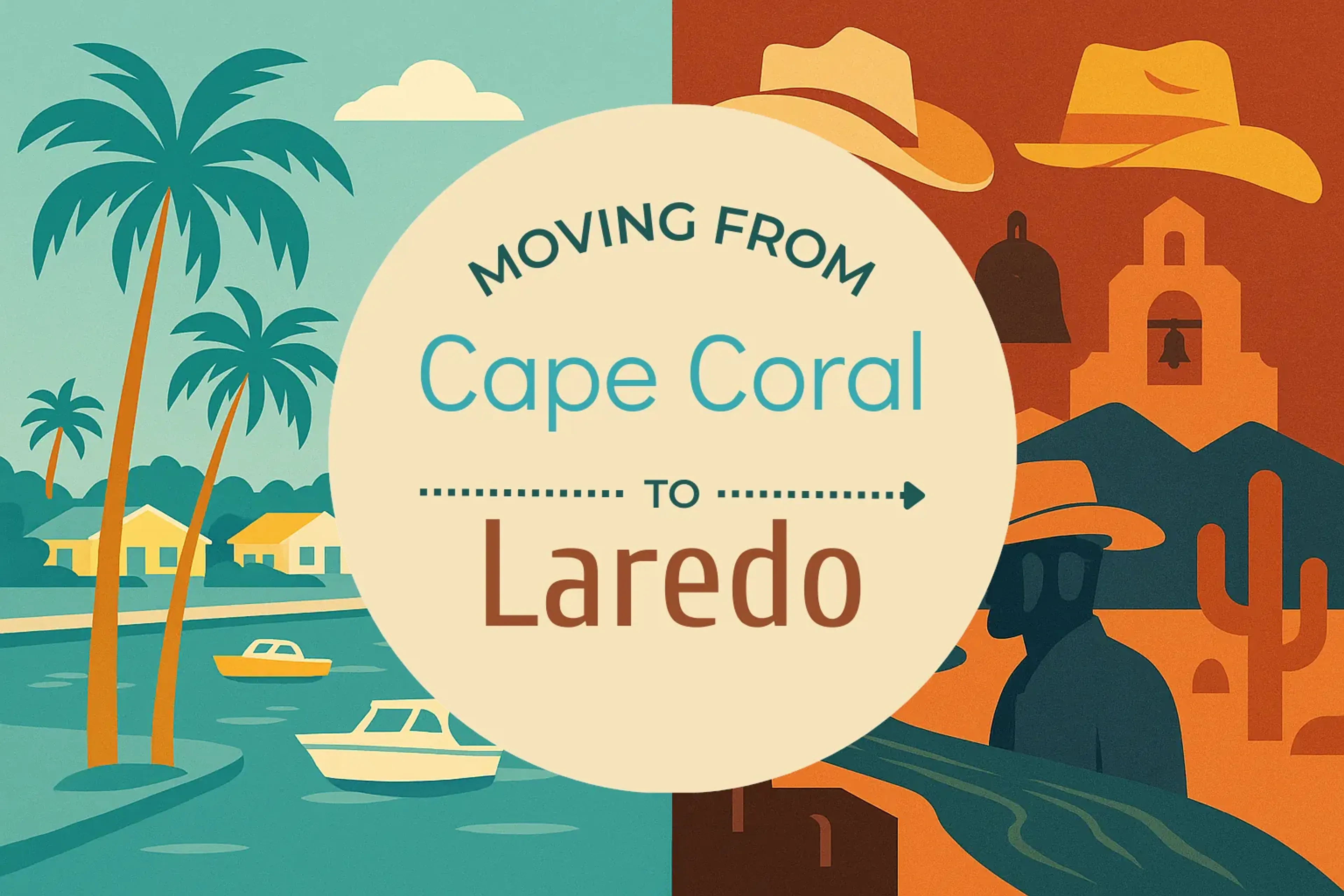 Side-by-side comparison of Cape Coral to Laredo moving companies