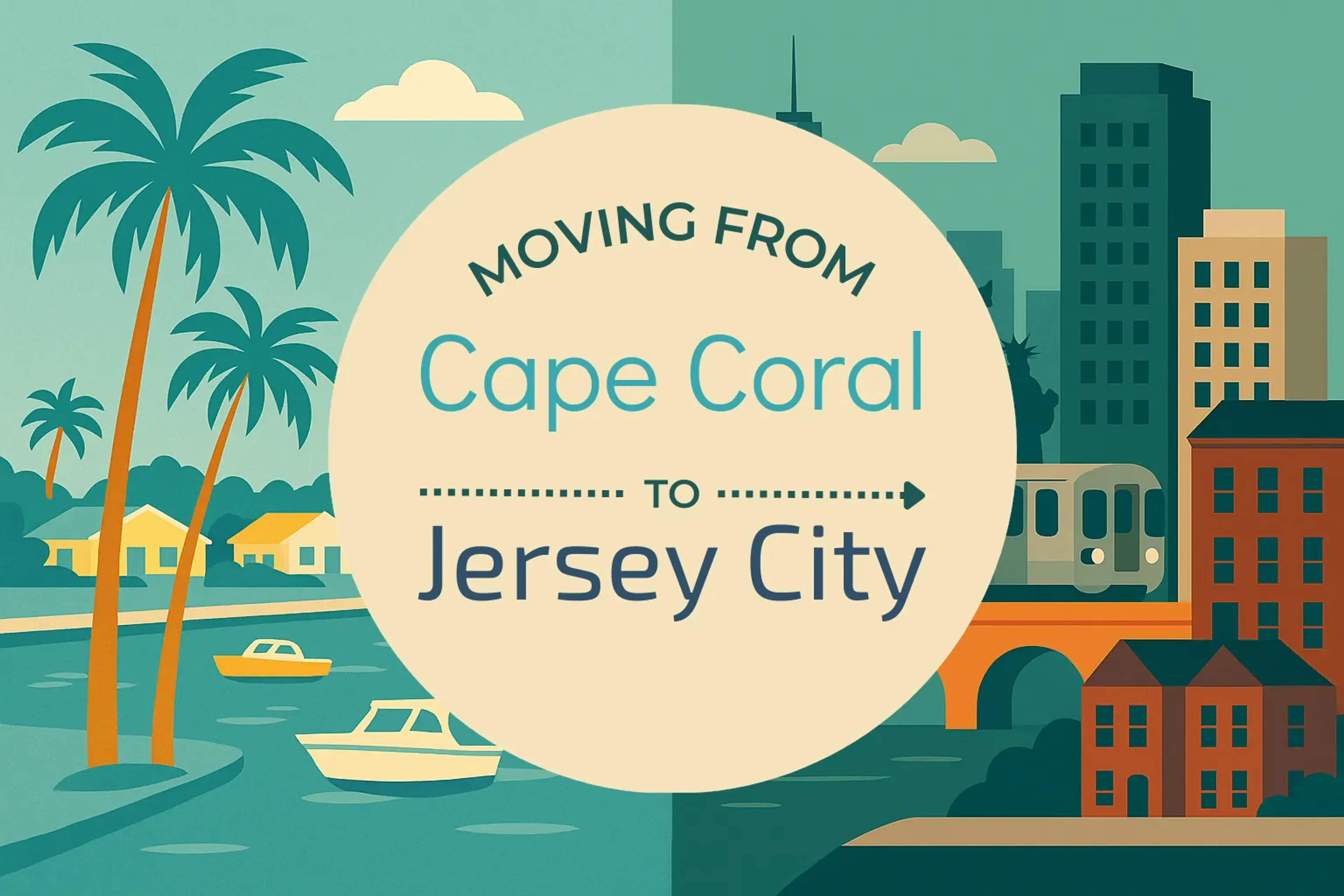Side-by-side comparison of Cape Coral to Jersey City moving companies