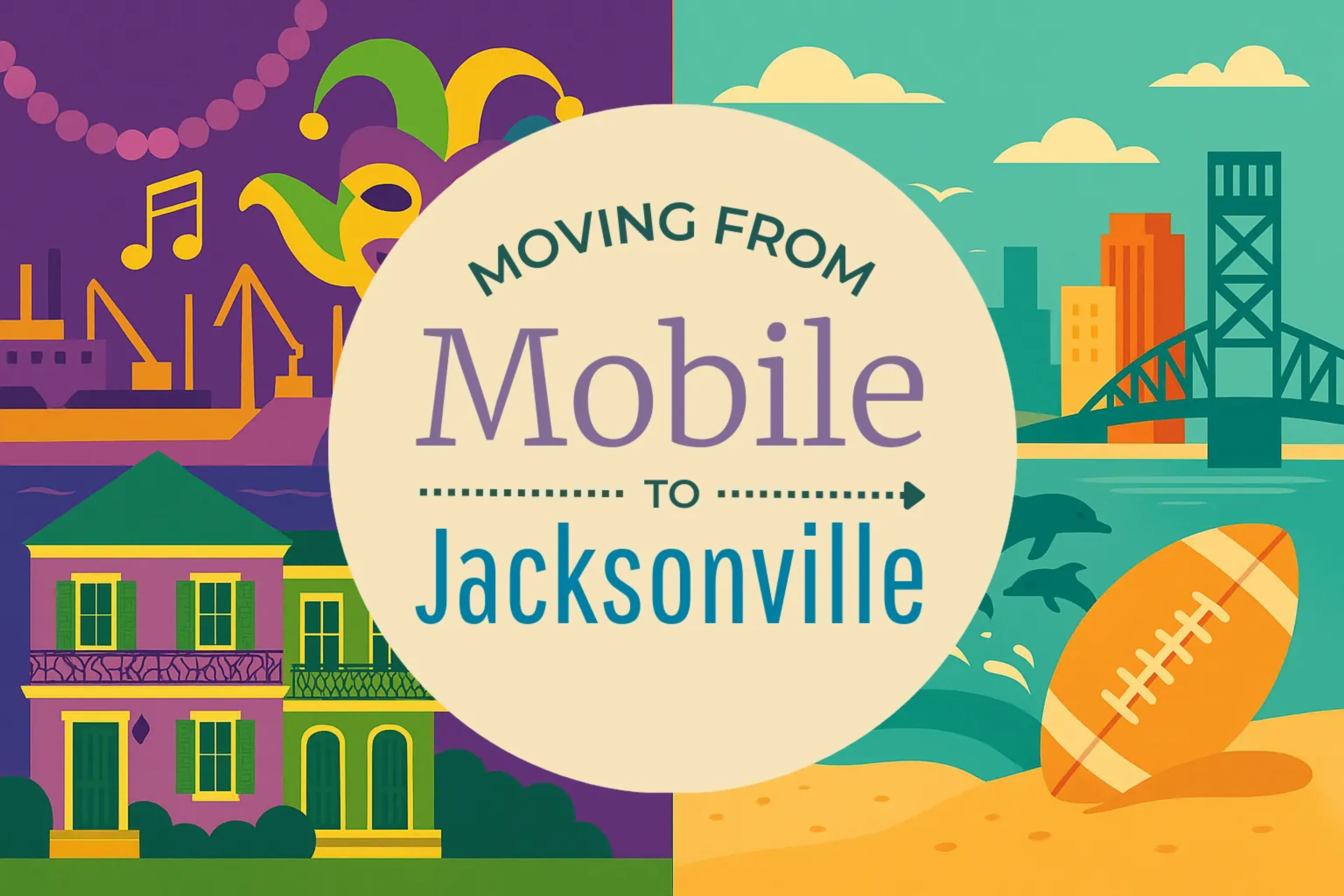Side-by-side comparison of Mobile to Jacksonville moving companies