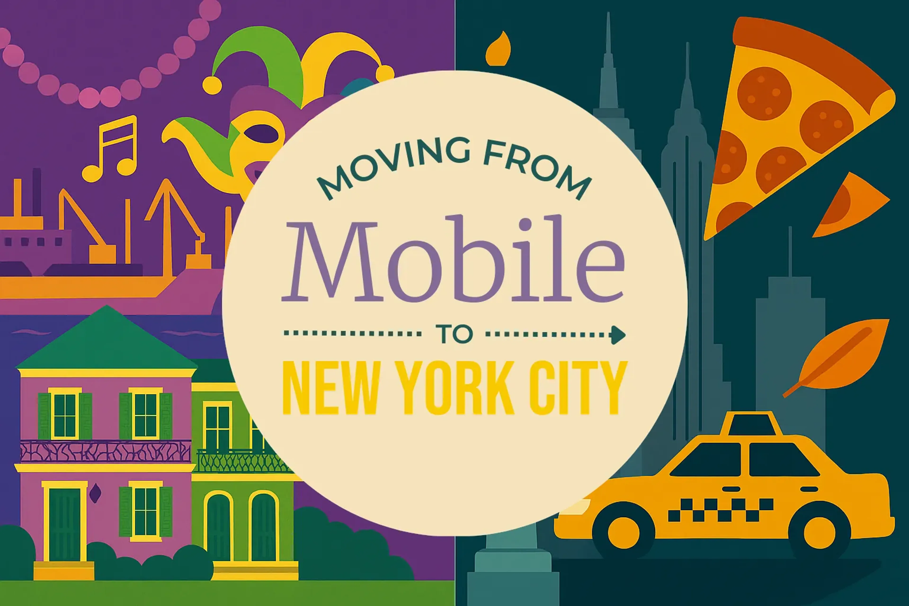 Side-by-side comparison of Mobile to New York City moving companies