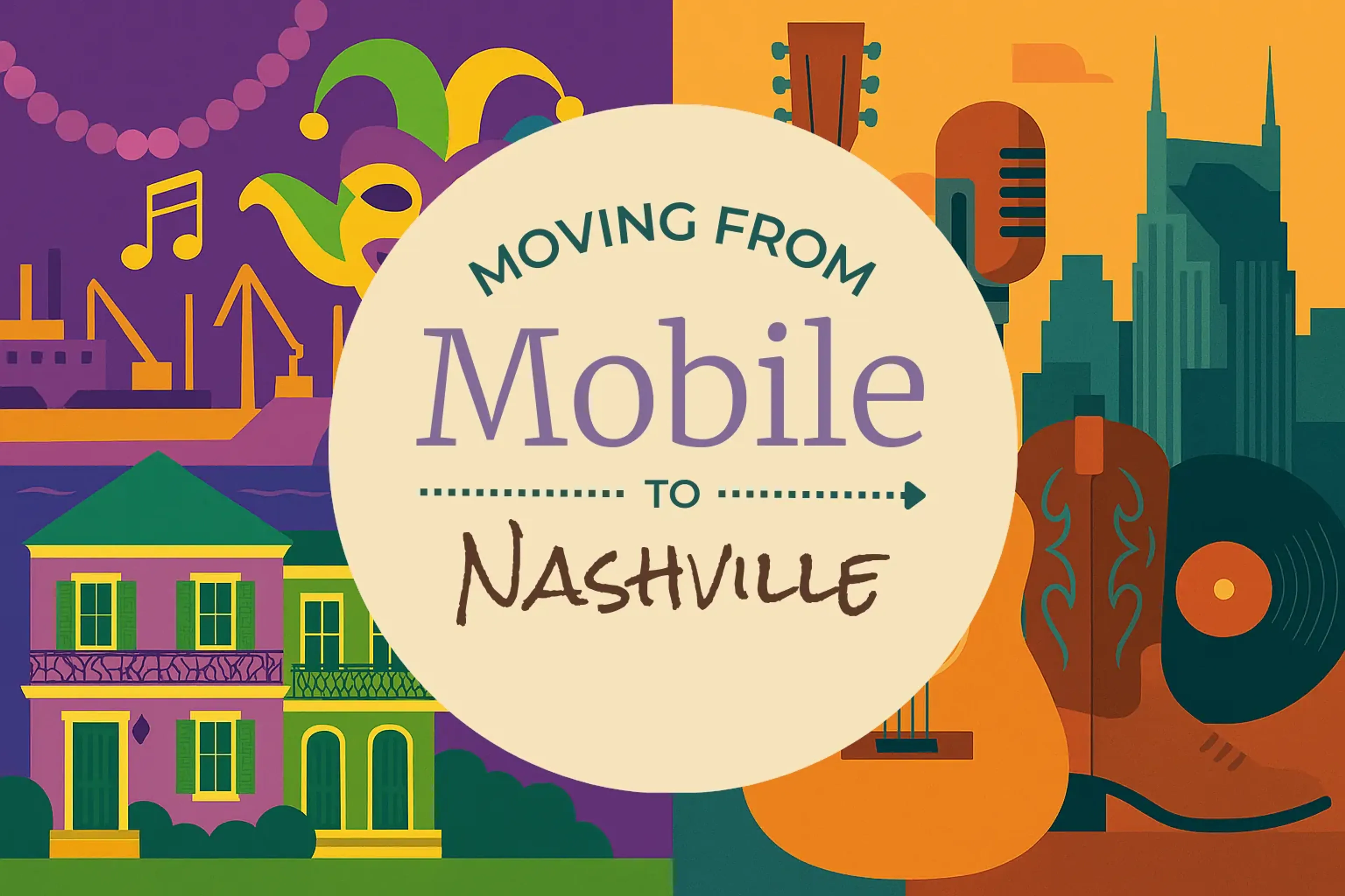 Side-by-side comparison of Mobile to Nashville moving companies