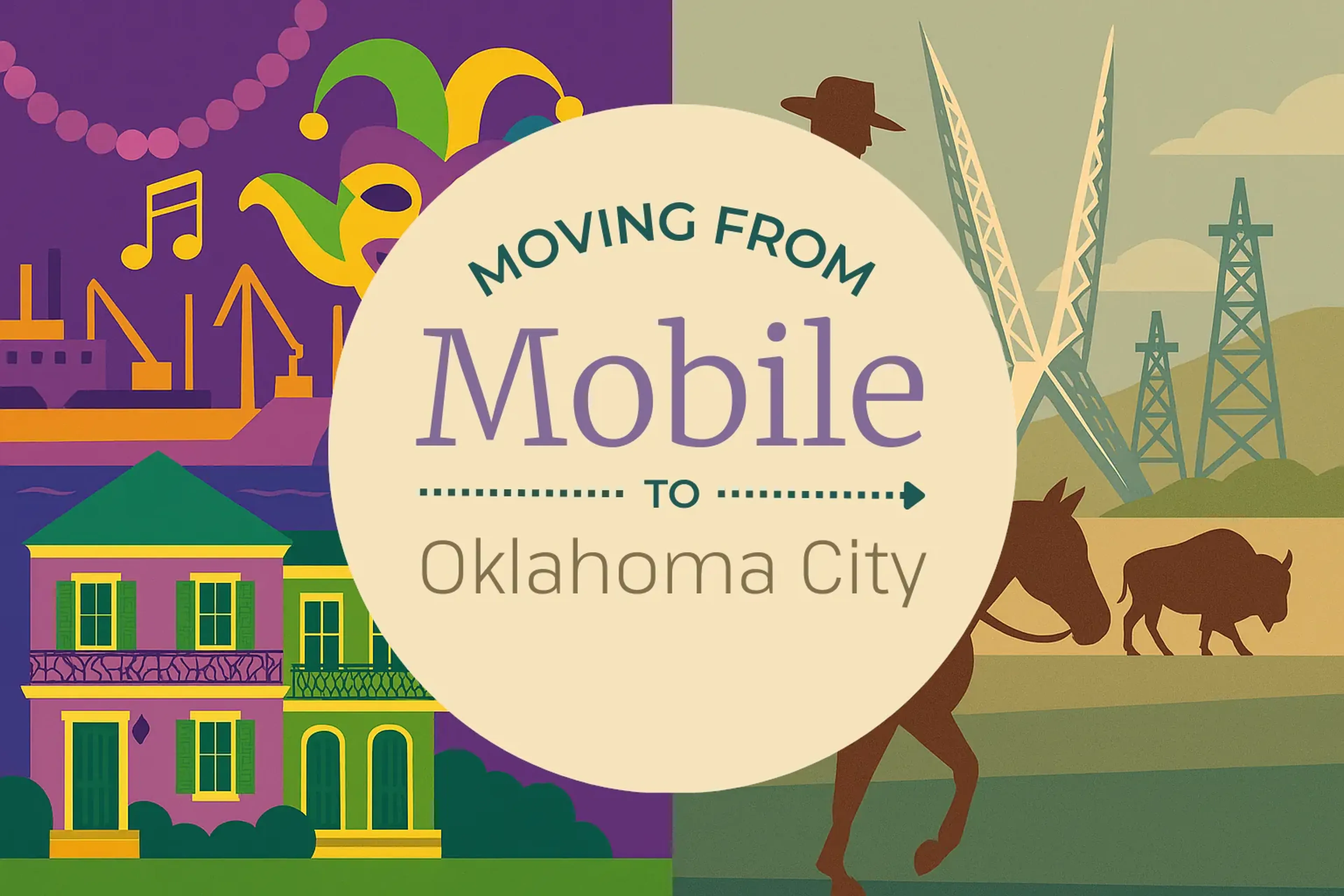 Side-by-side comparison of Mobile to Oklahoma City moving companies