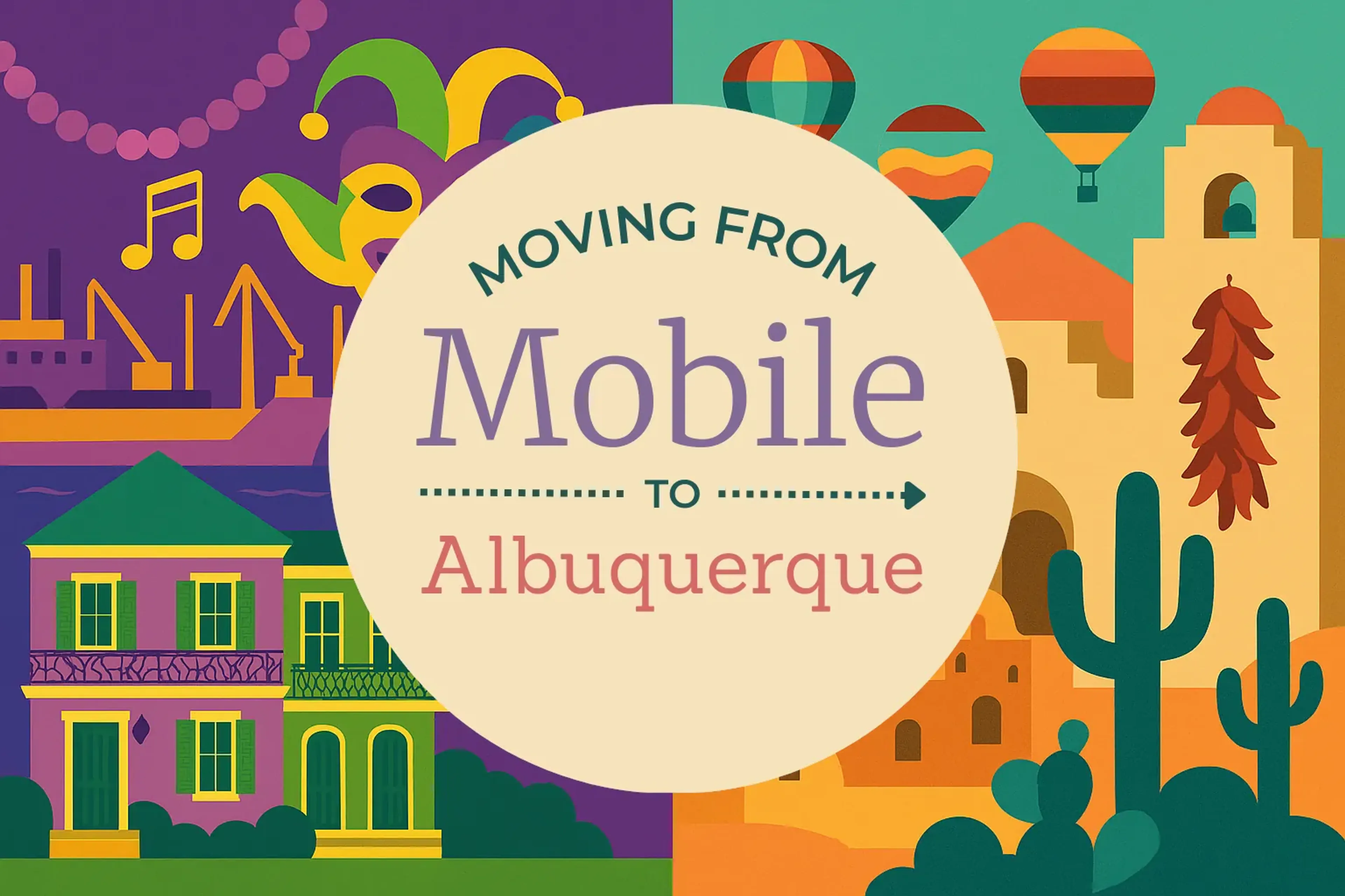 Side-by-side comparison of Mobile to Albuquerque moving companies