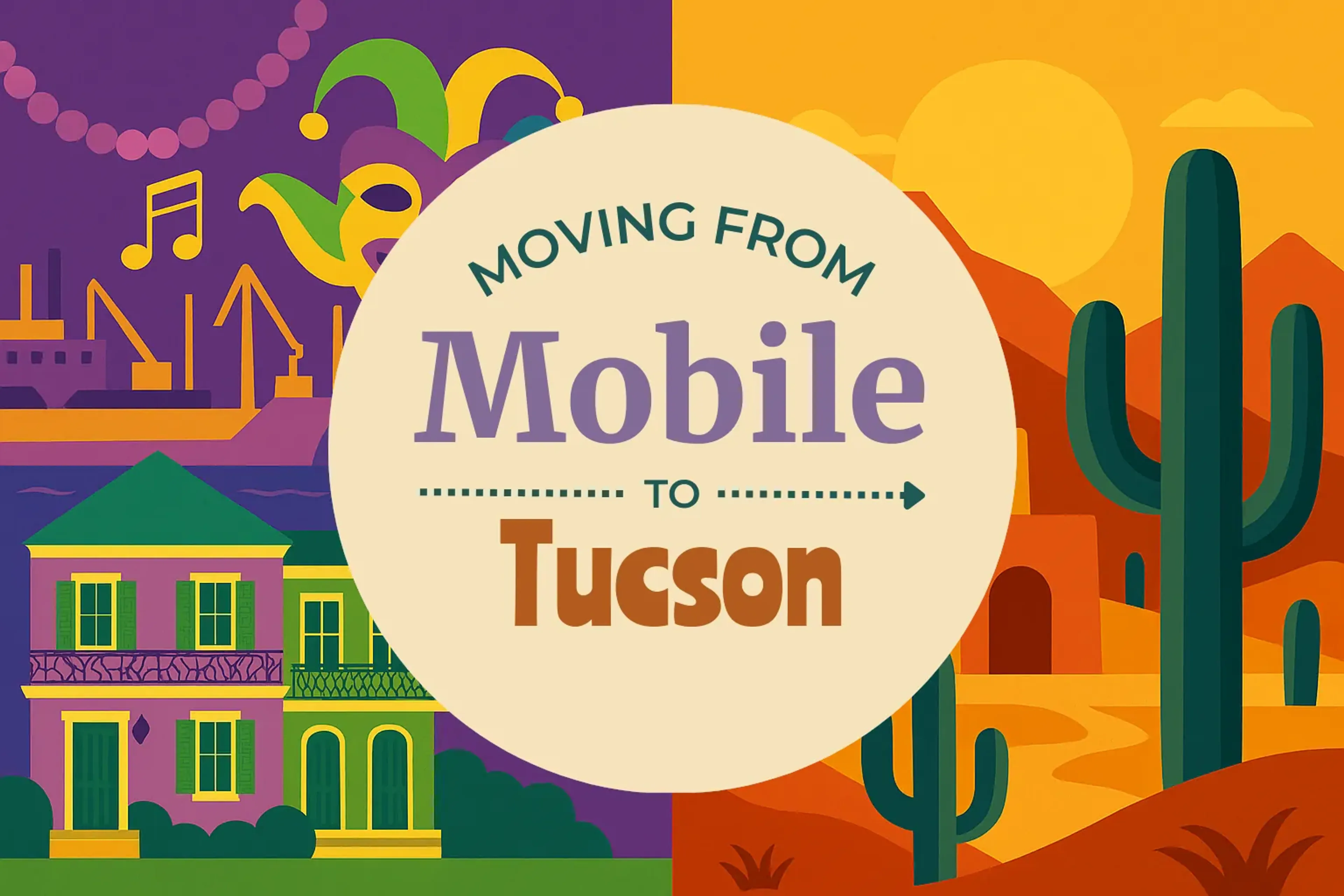 Side-by-side comparison of Mobile to Tucson moving companies