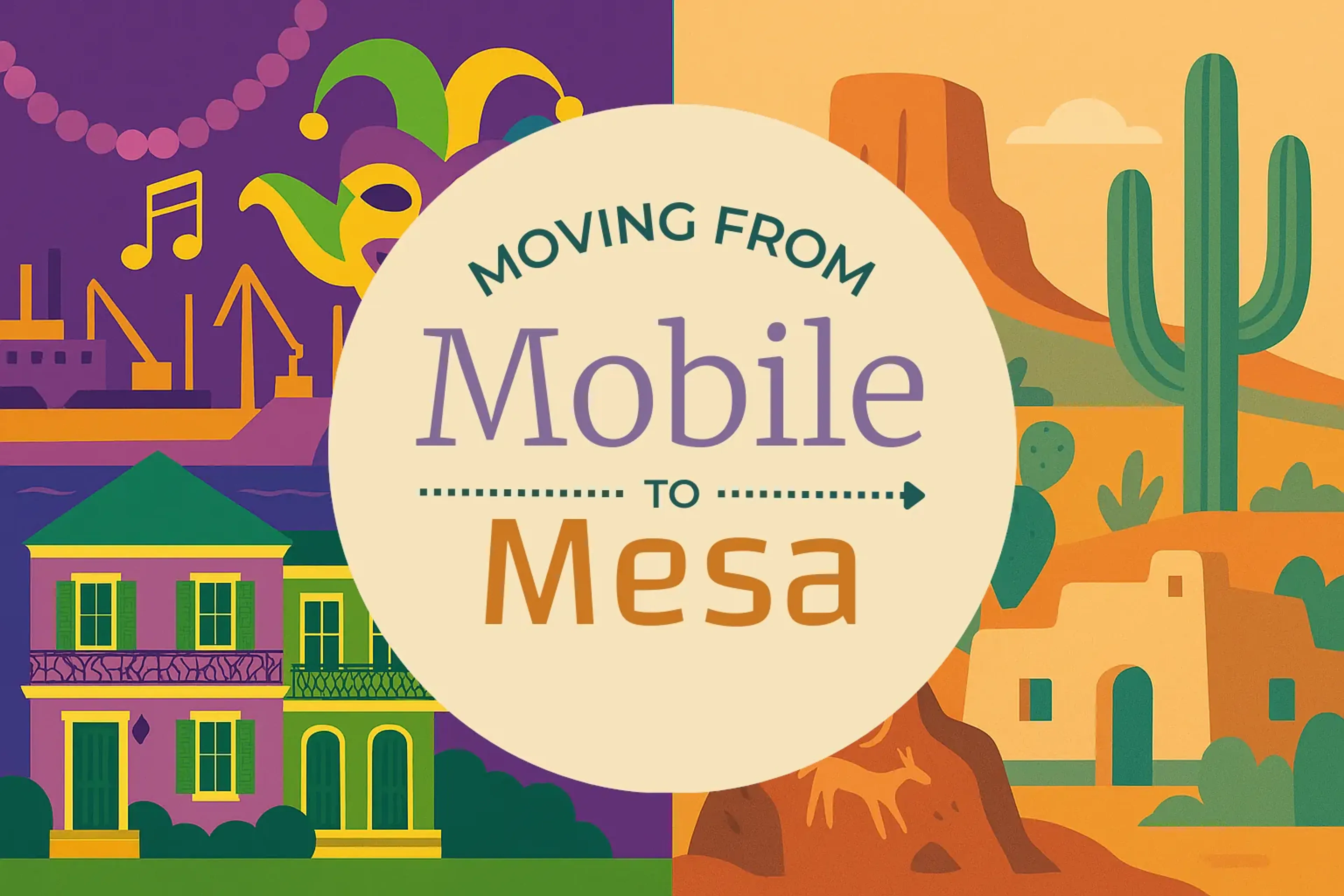 Side-by-side comparison of Mobile to Mesa moving companies