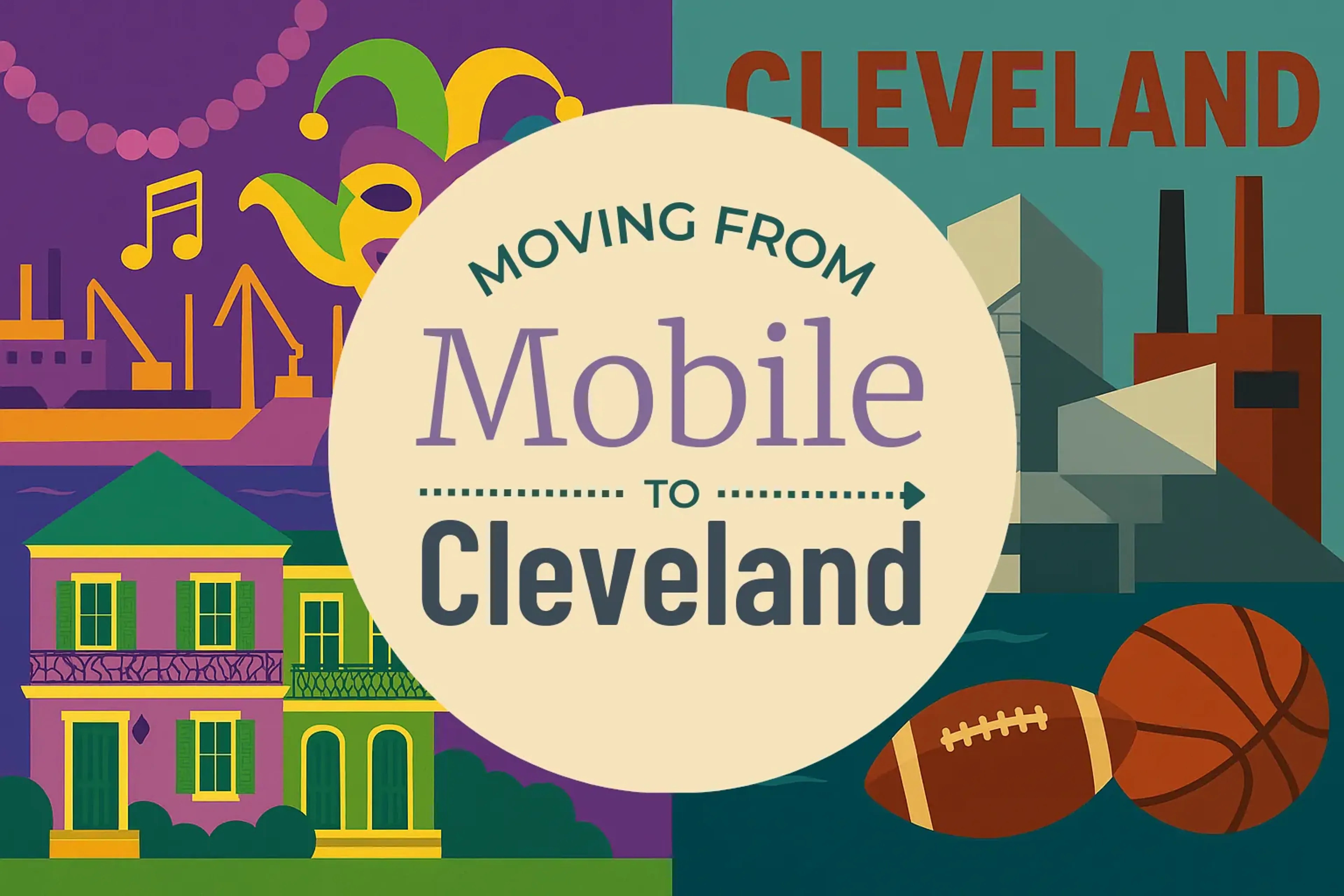 Side-by-side comparison of Mobile to Cleveland moving companies