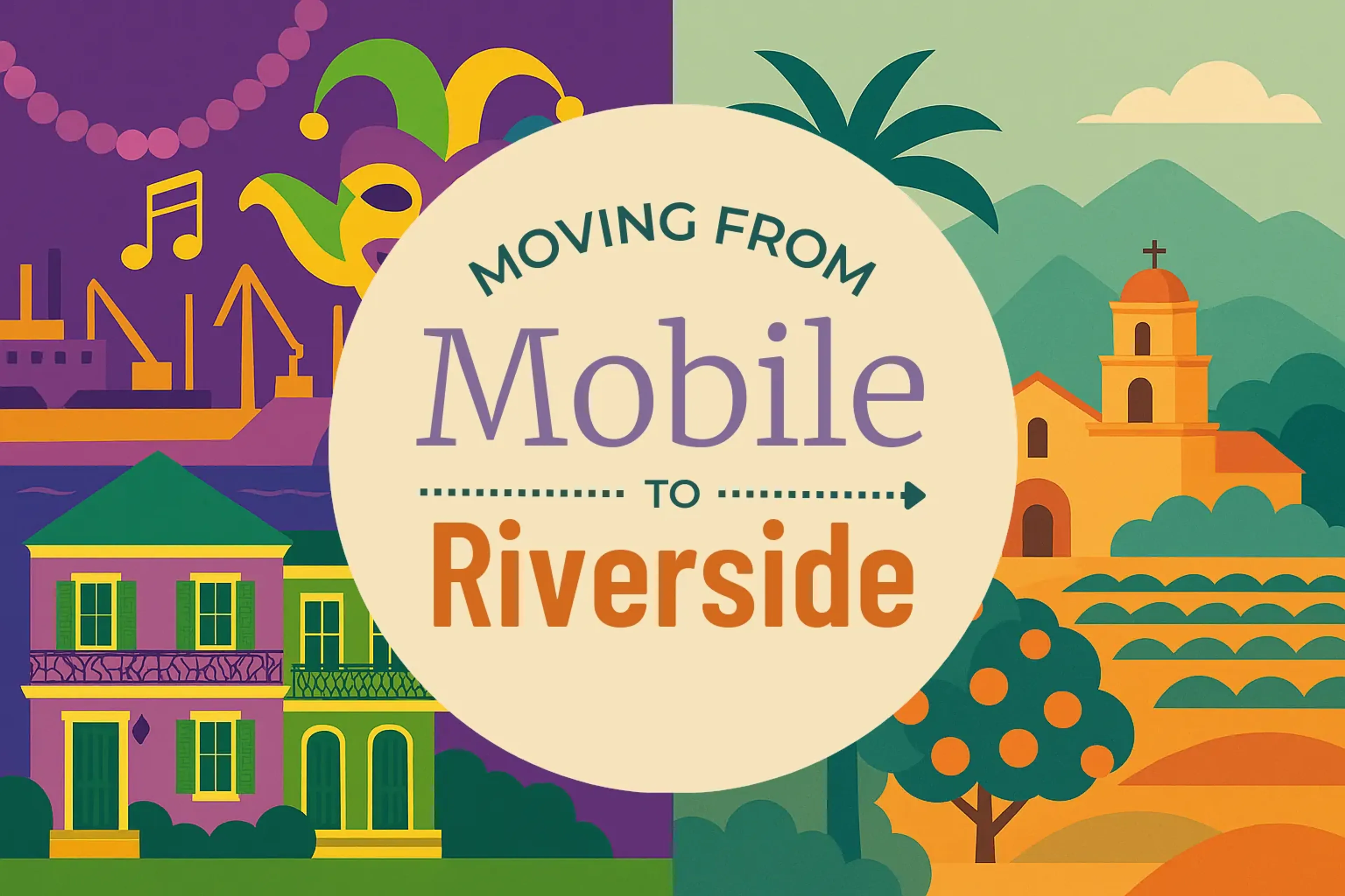 Side-by-side comparison of Mobile to Riverside moving companies