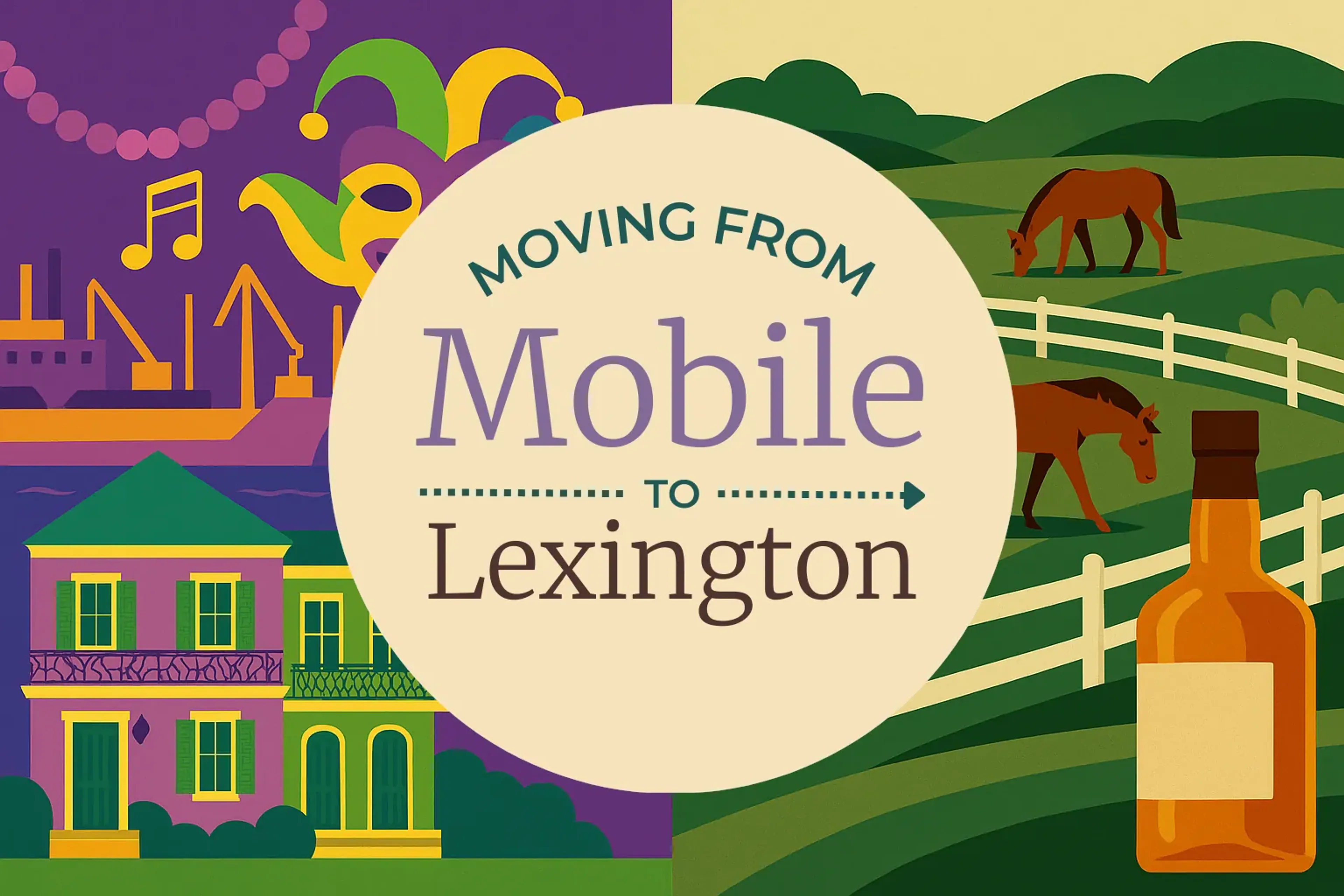 Side-by-side comparison of Mobile to Lexington moving companies