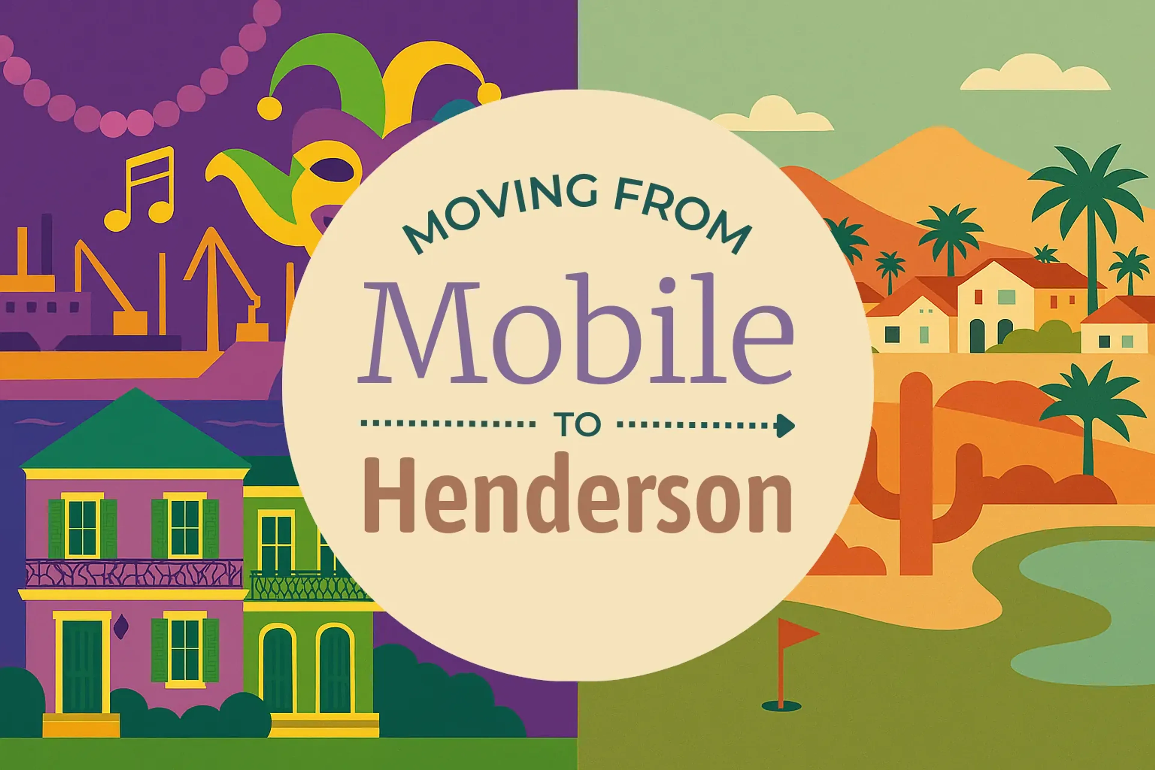 Side-by-side comparison of Mobile to Henderson moving companies