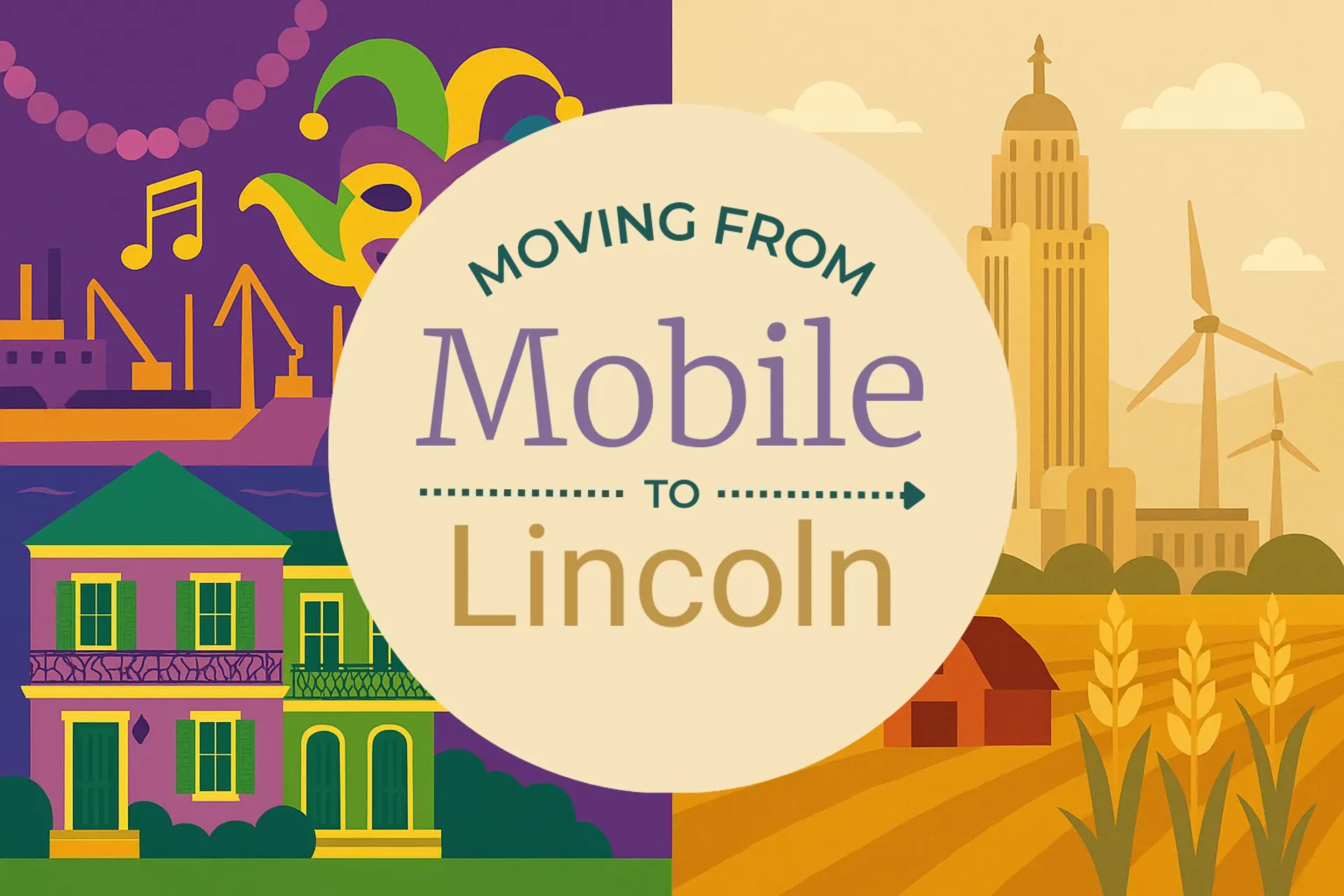 Side-by-side comparison of Mobile to Lincoln moving companies