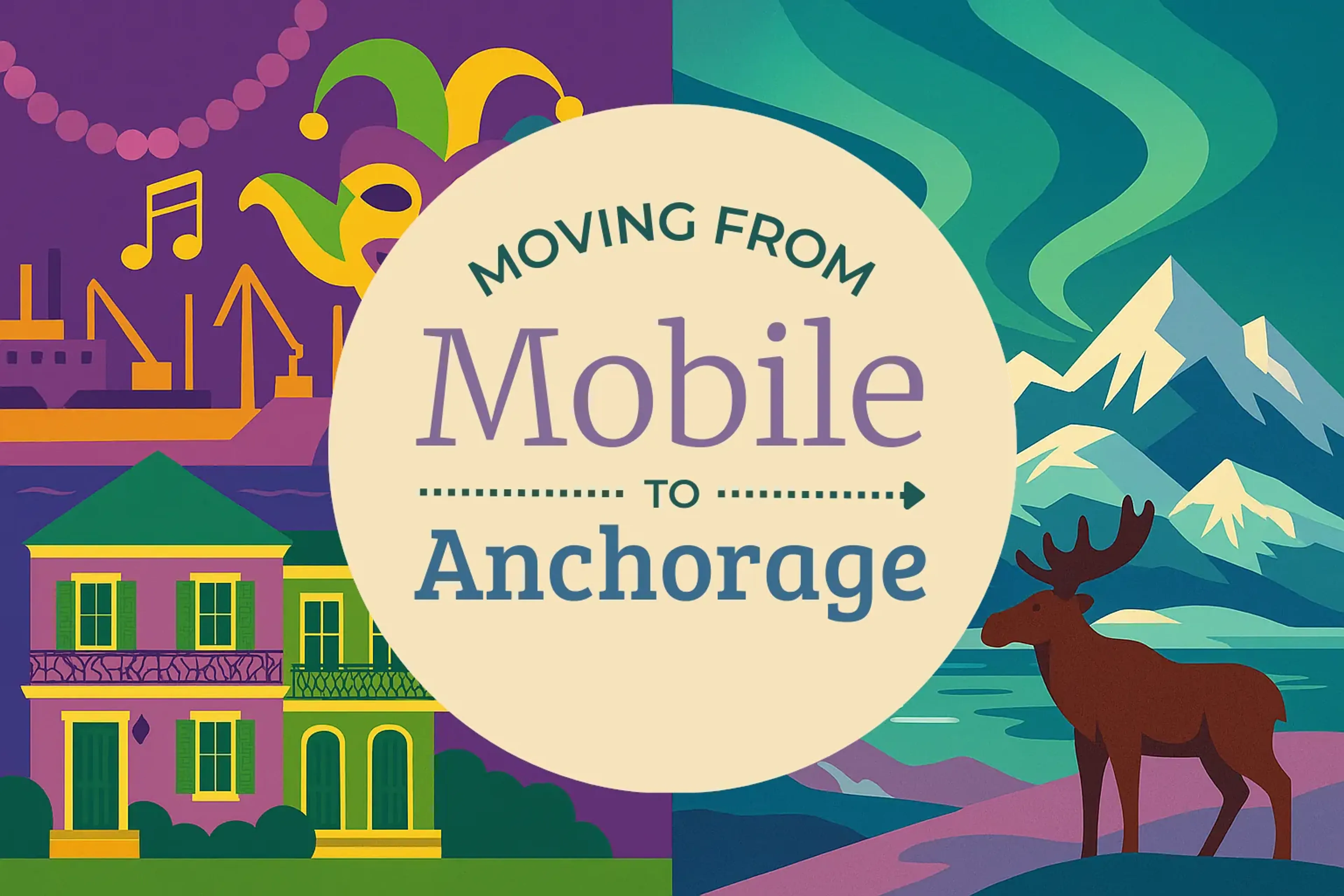 Side-by-side comparison of Mobile to Anchorage moving companies