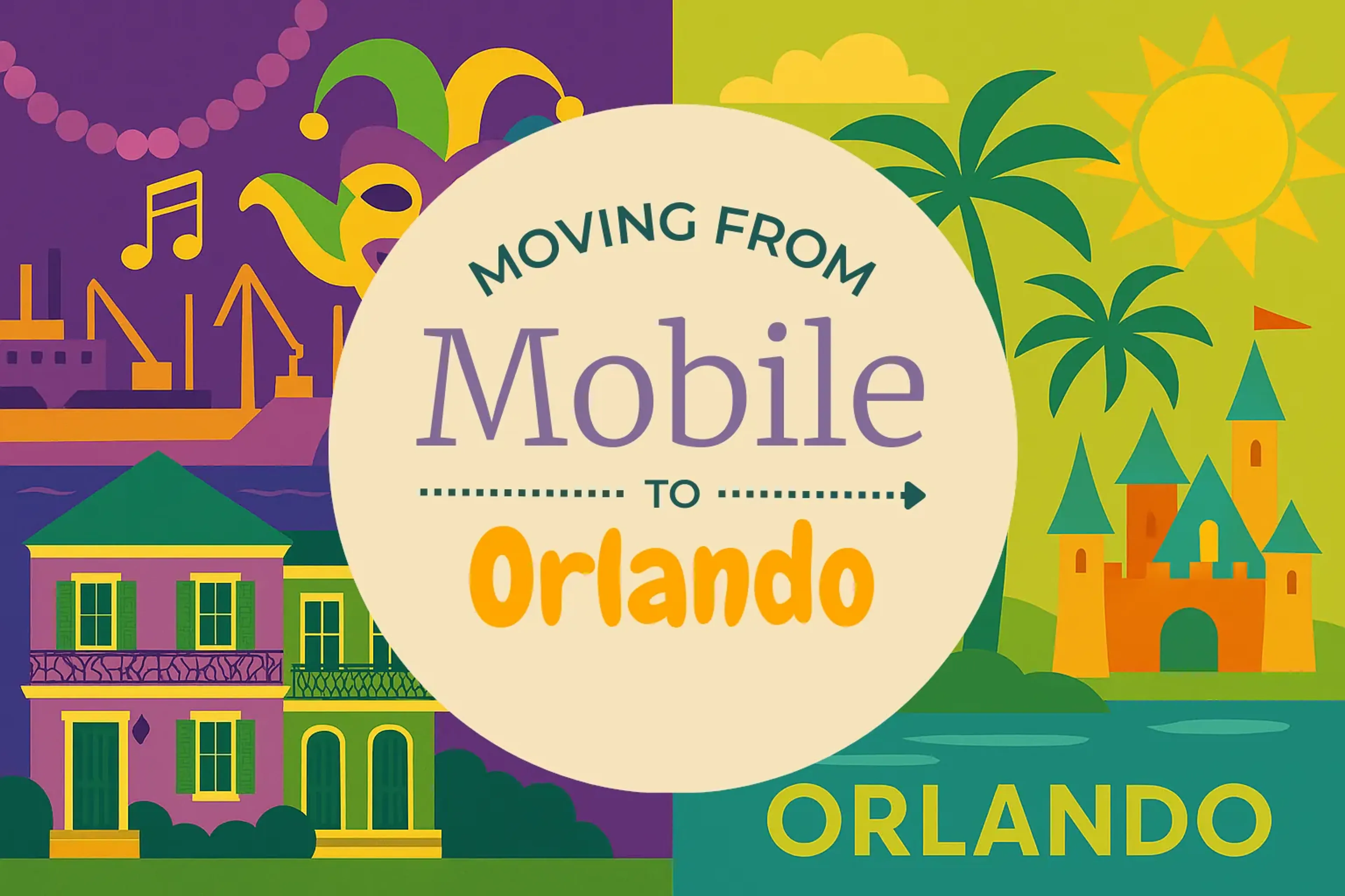 Side-by-side comparison of Mobile to Orlando moving companies