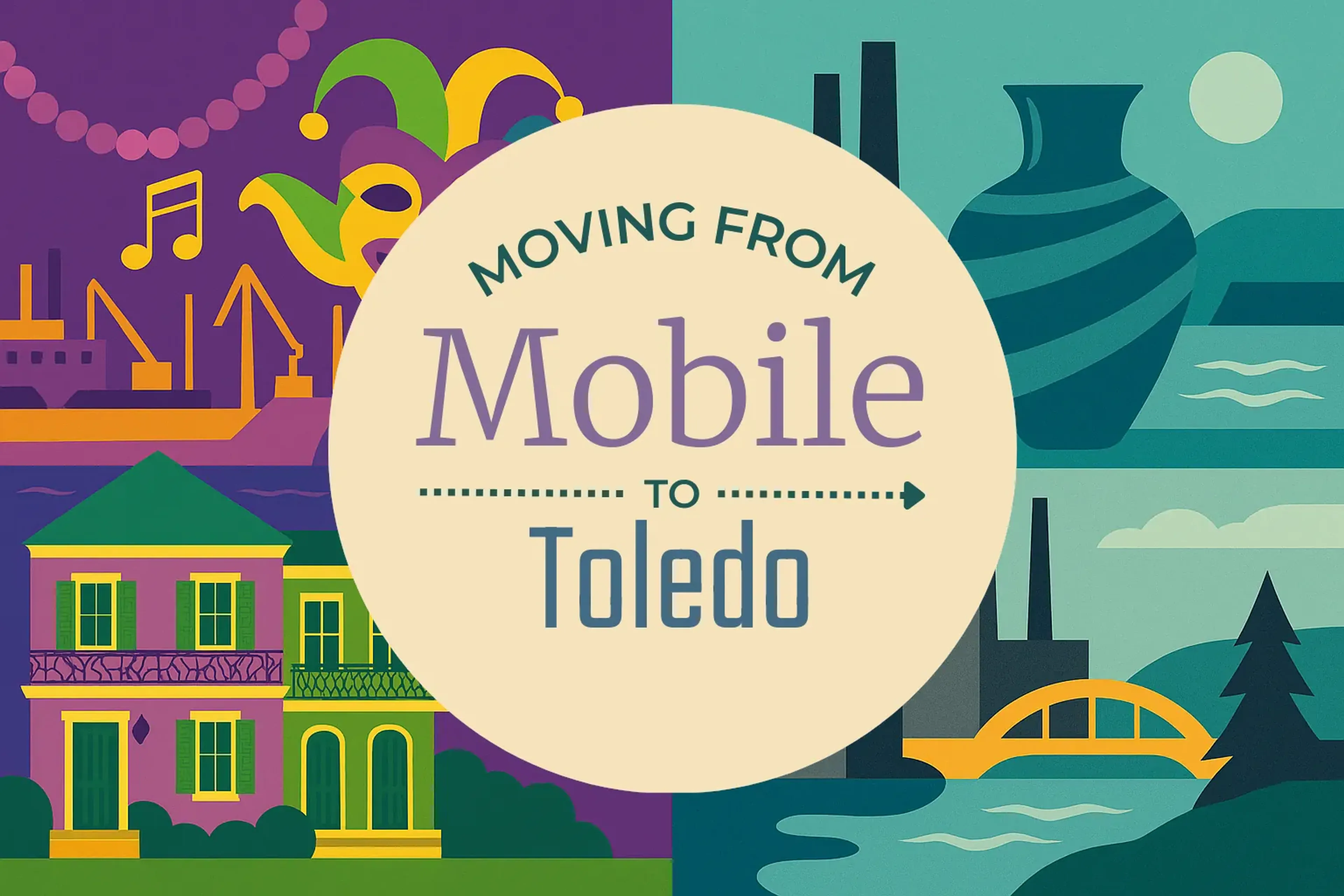 Side-by-side comparison of Mobile to Toledo moving companies