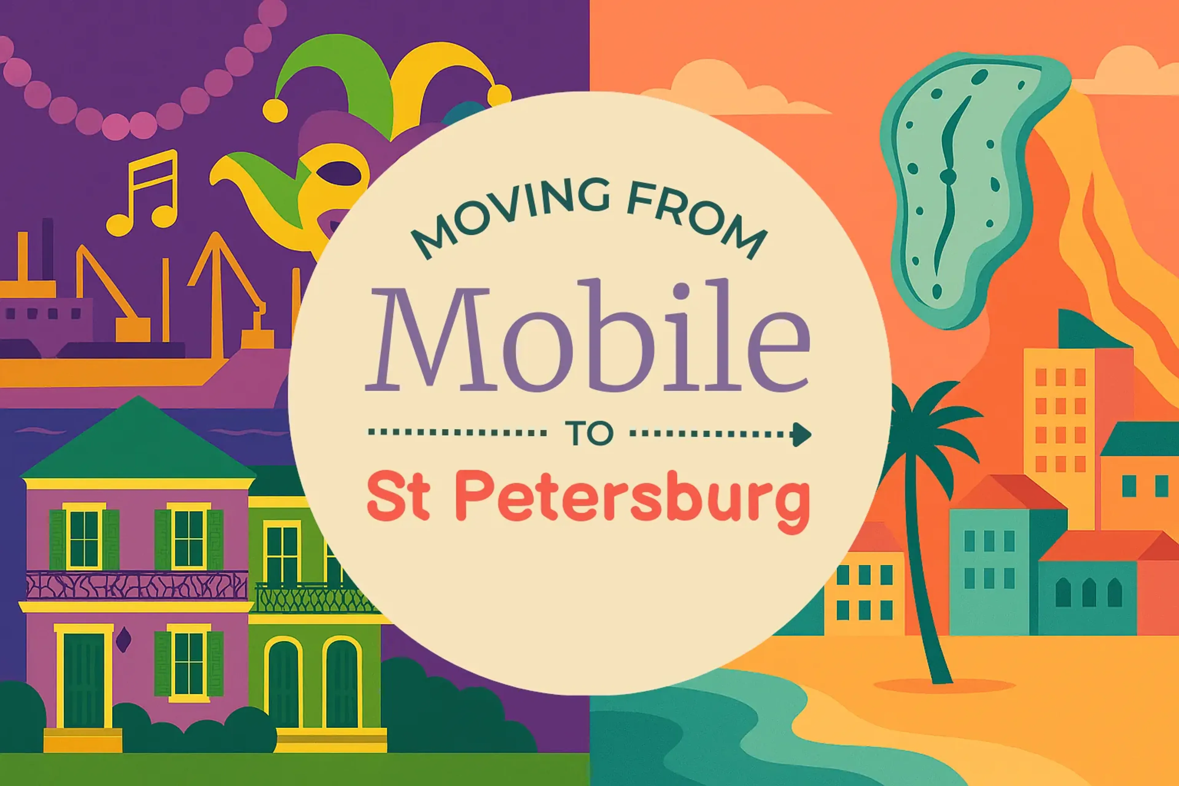 Side-by-side comparison of Mobile to St. Petersburg moving companies