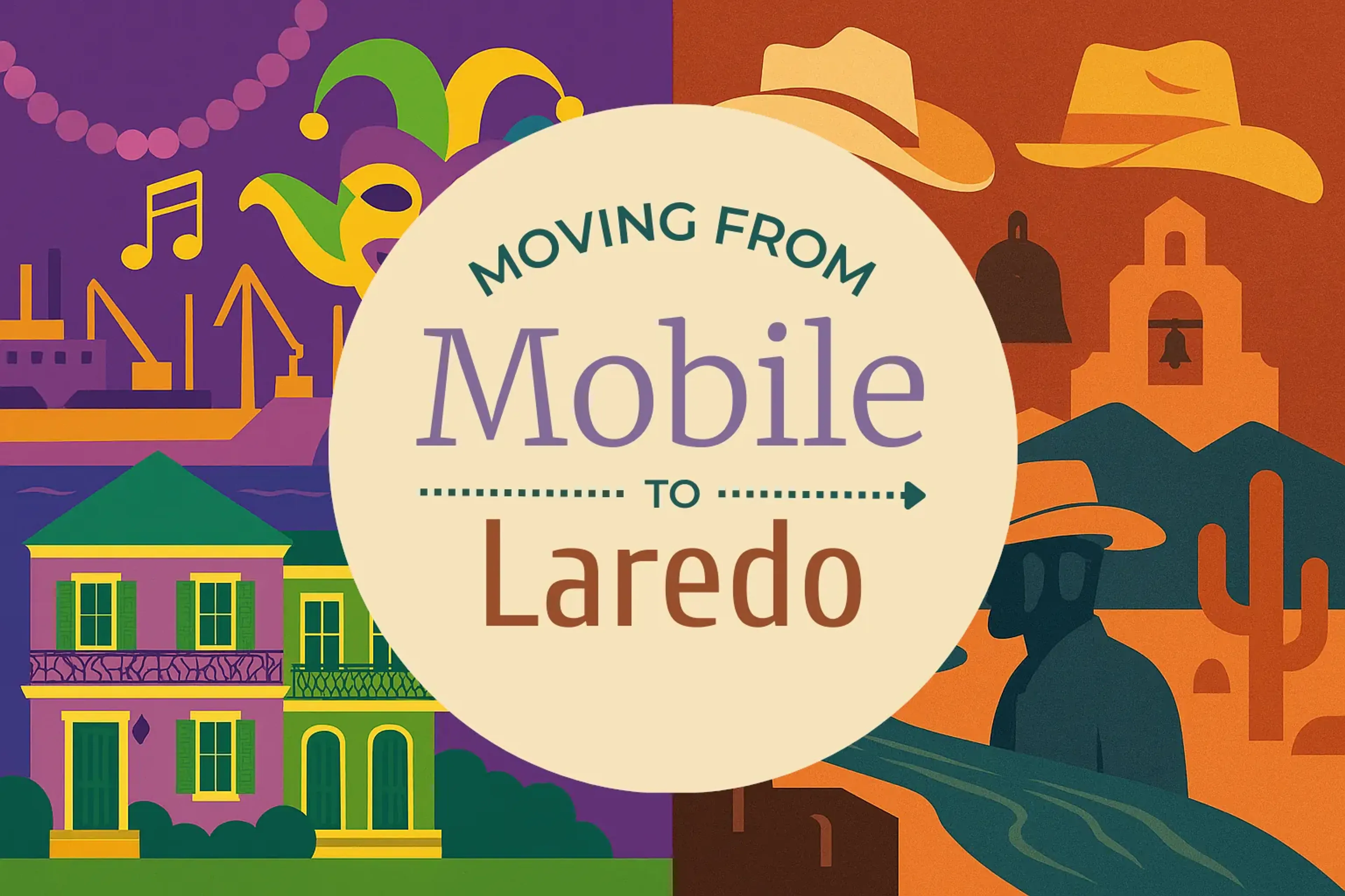 Side-by-side comparison of Mobile to Laredo moving companies