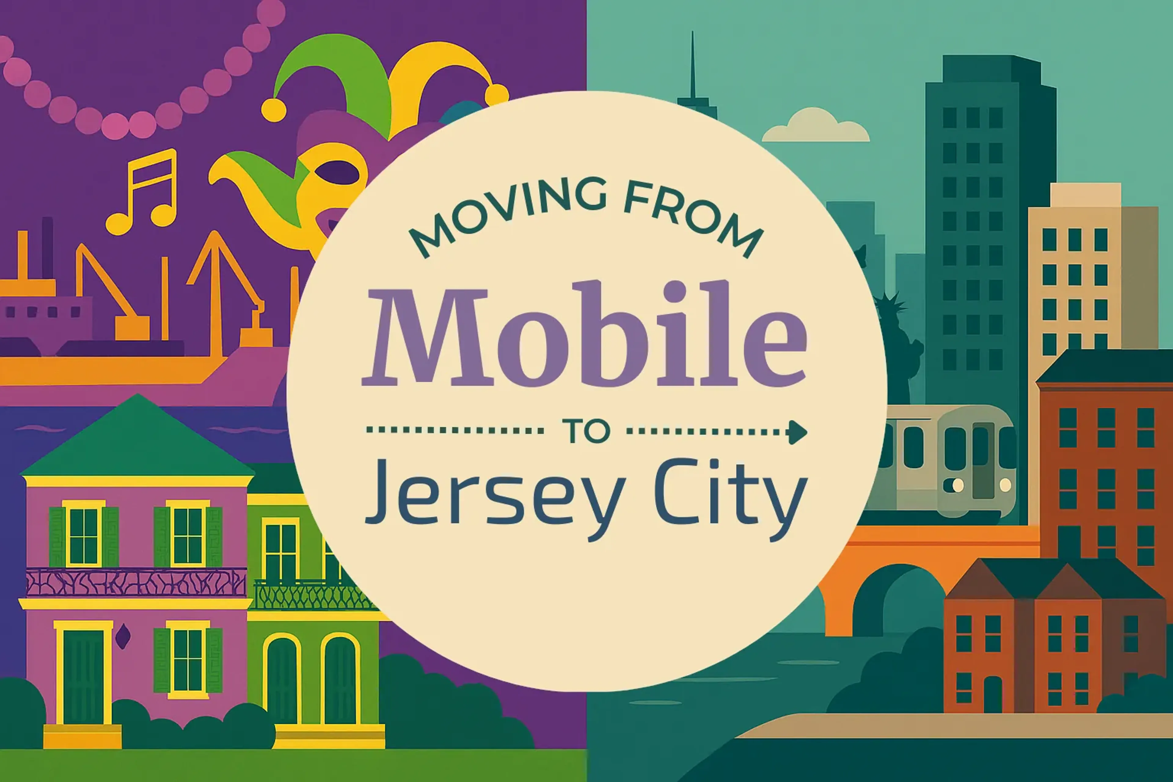 Side-by-side comparison of Mobile to Jersey City moving companies
