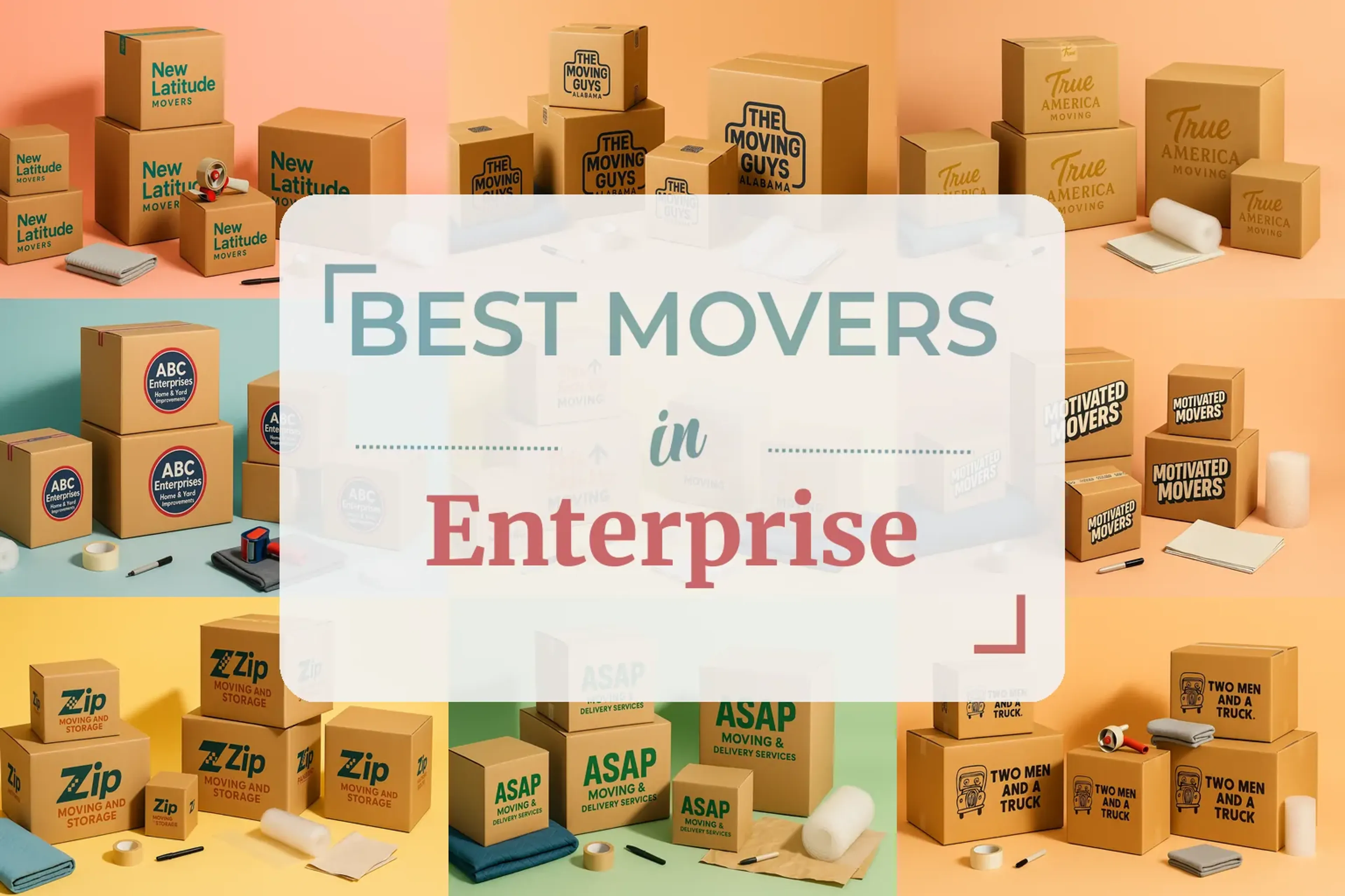 Side-by-side comparison of Enterprise moving companies
