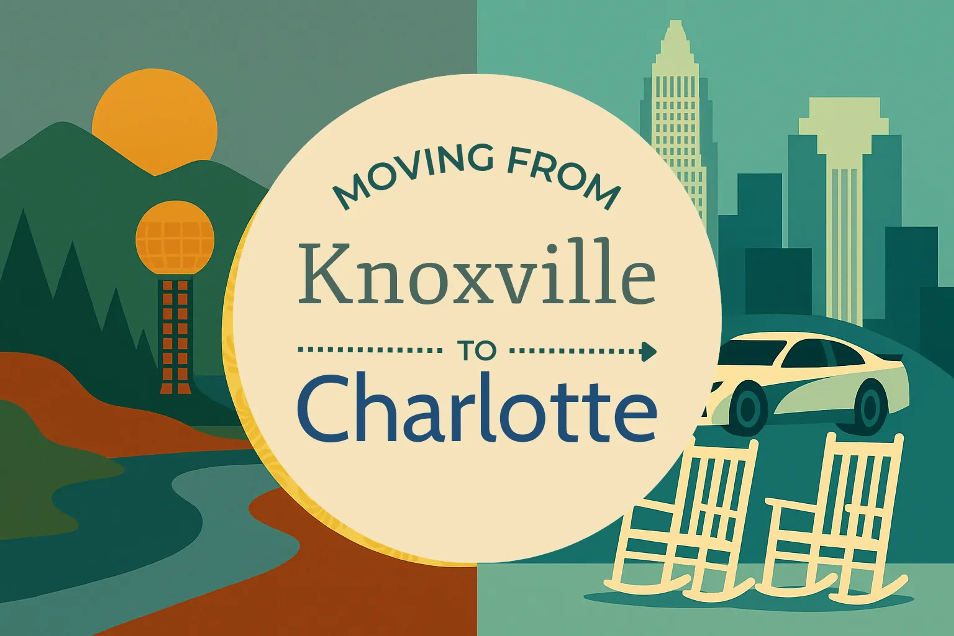 Side-by-side comparison of Knoxville to Charlotte moving companies