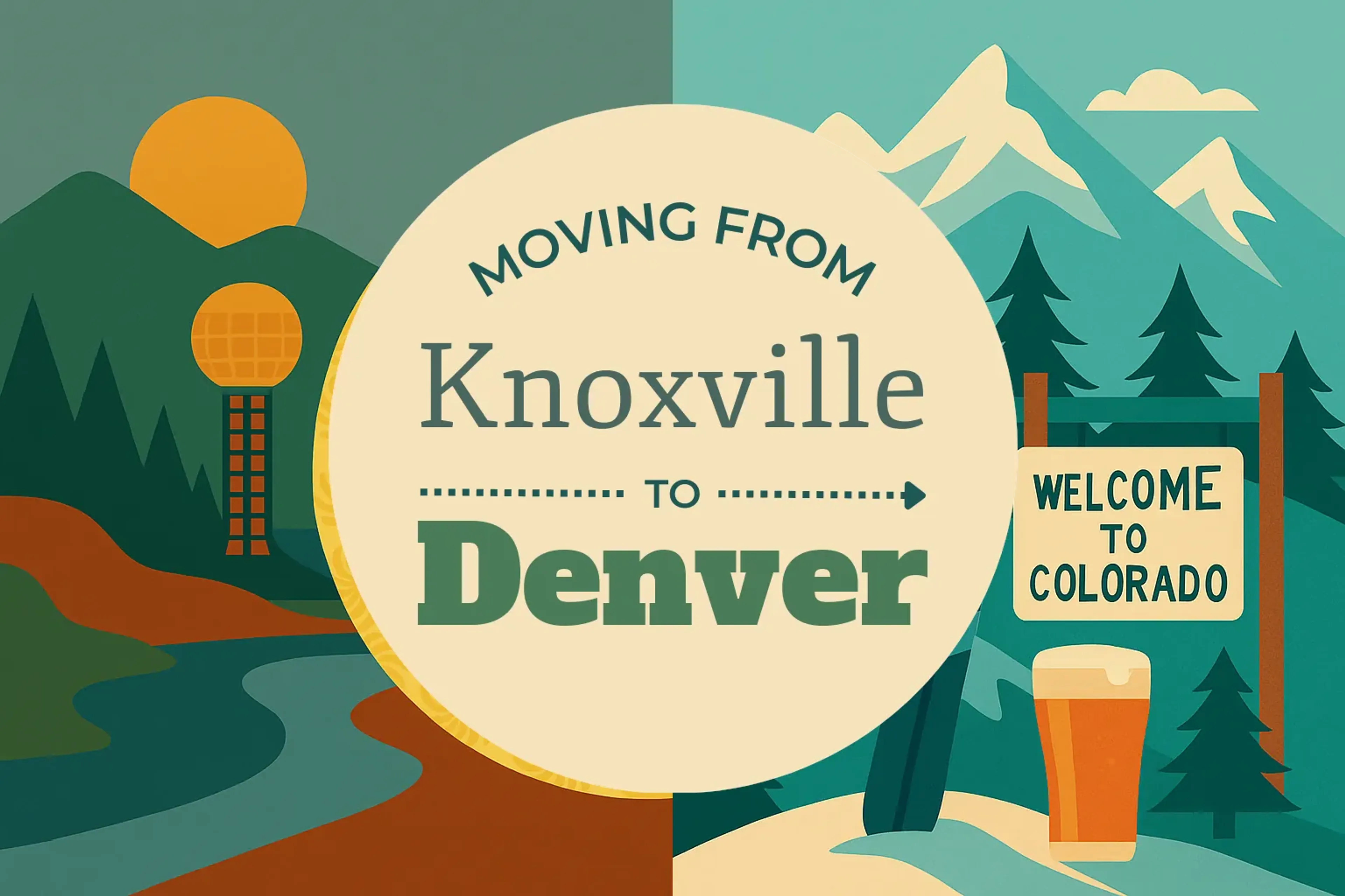 Side-by-side comparison of Knoxville to Denver moving companies