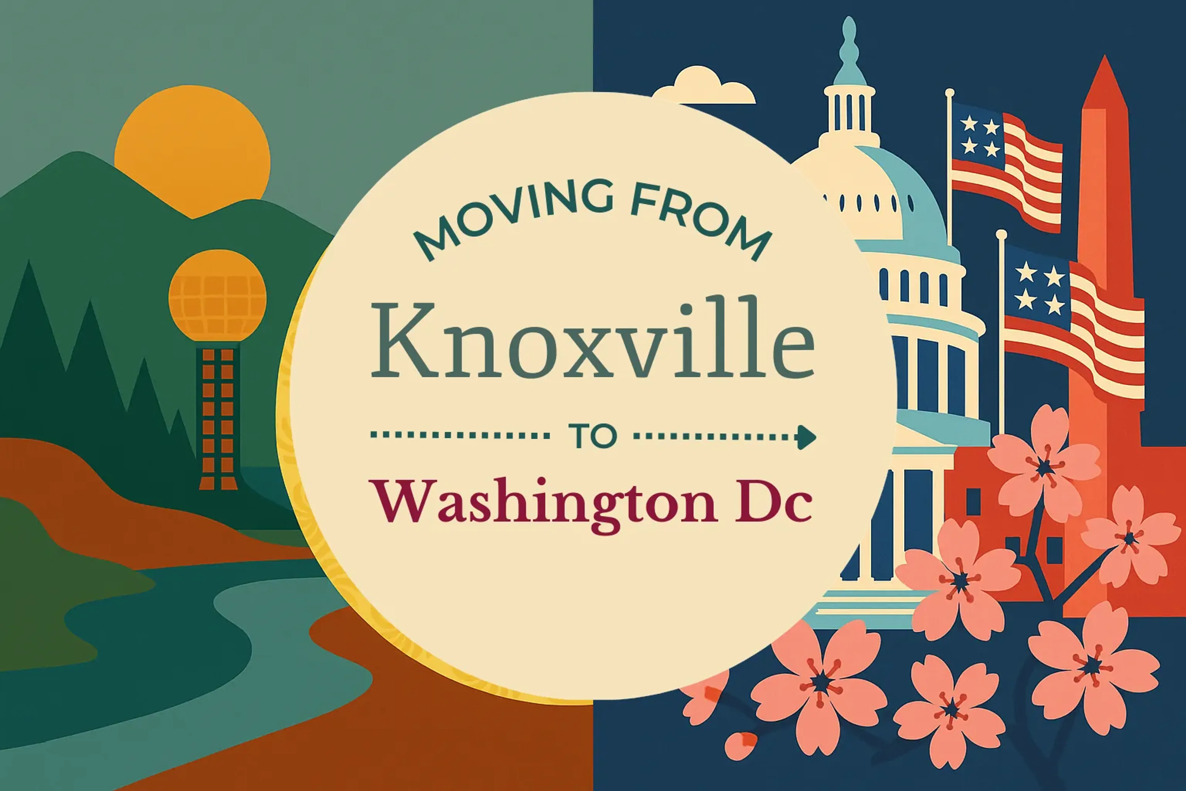 Side-by-side comparison of Knoxville to Washington DC moving companies