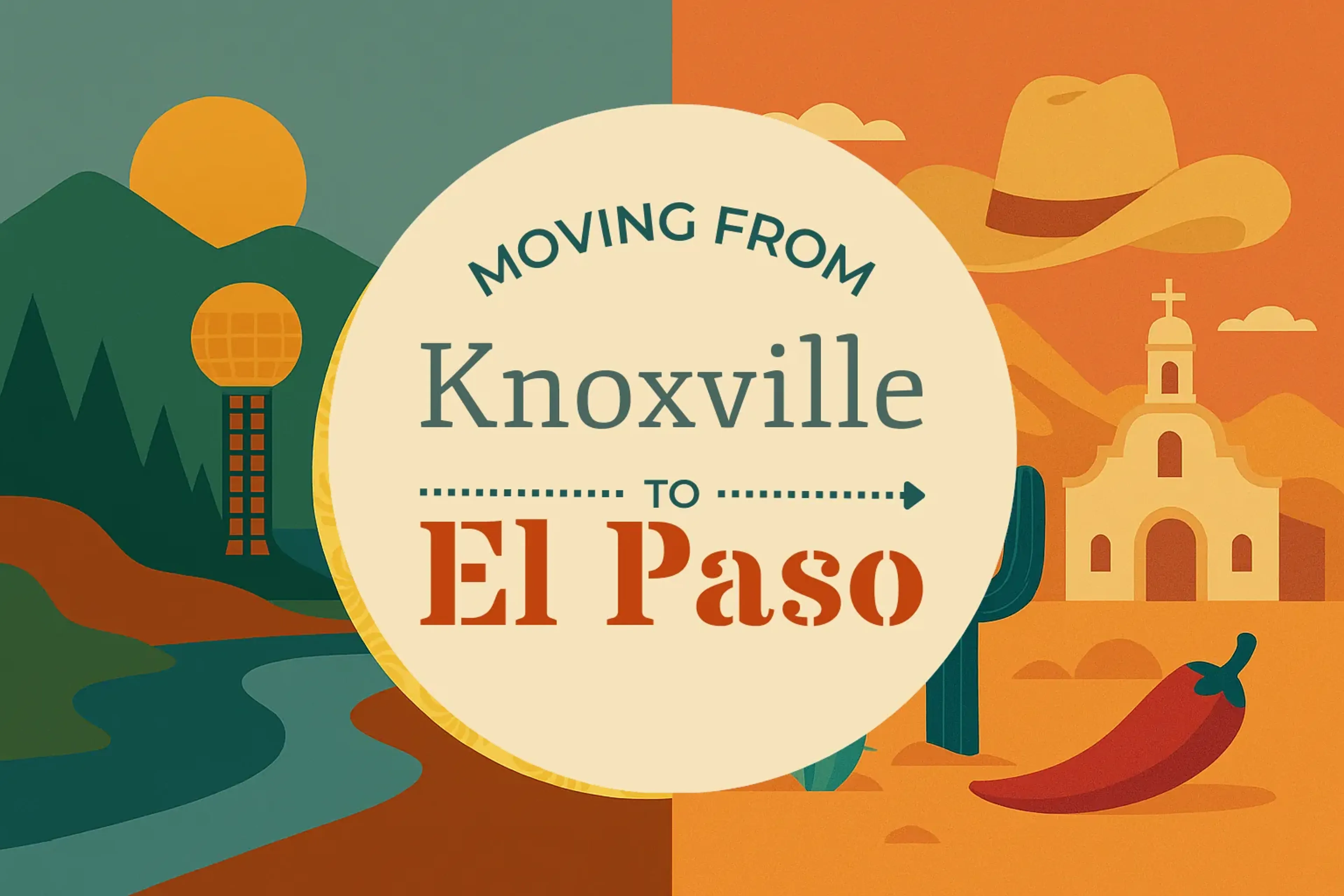 Side-by-side comparison of Knoxville to El Paso moving companies