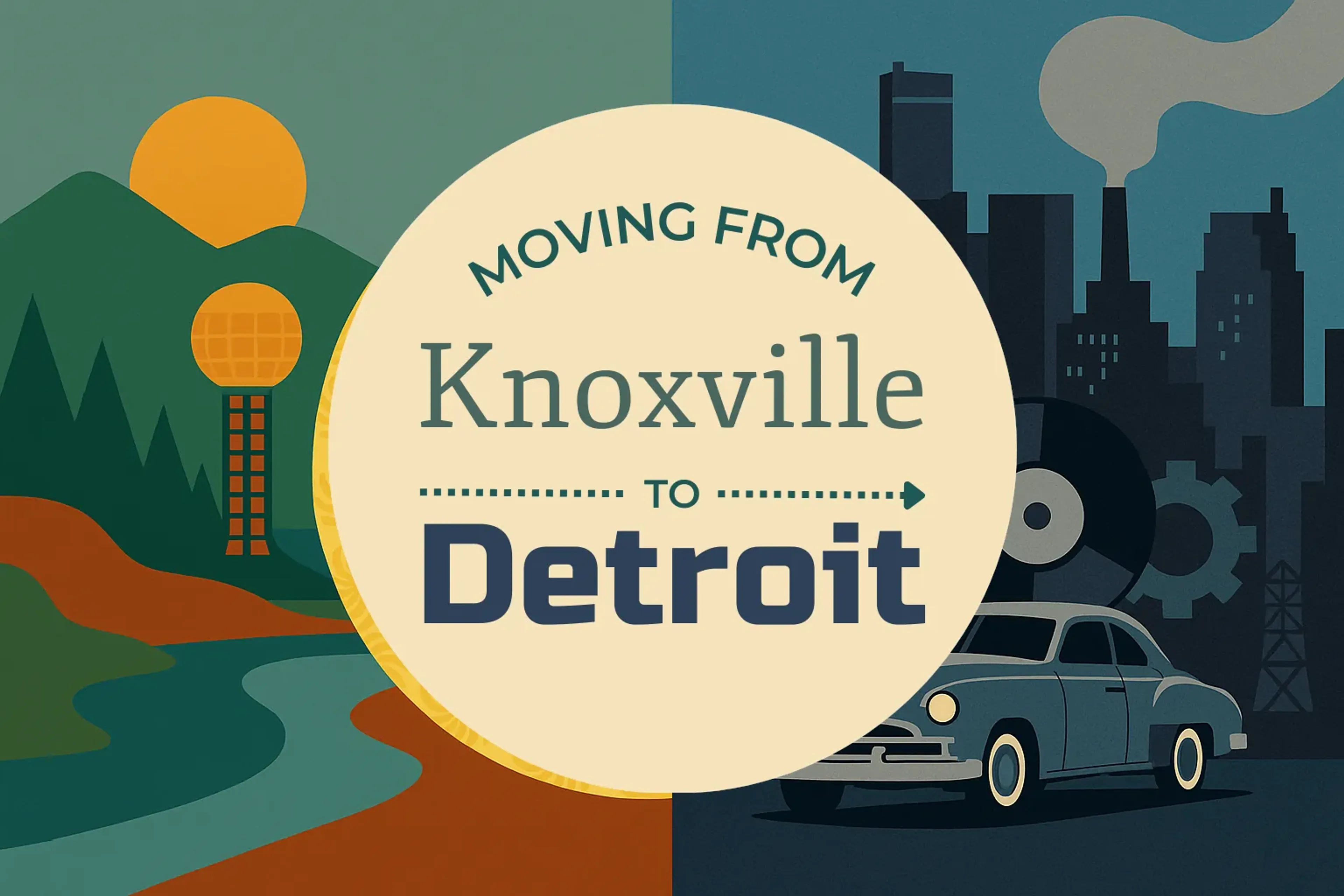 Side-by-side comparison of Knoxville to Detroit moving companies