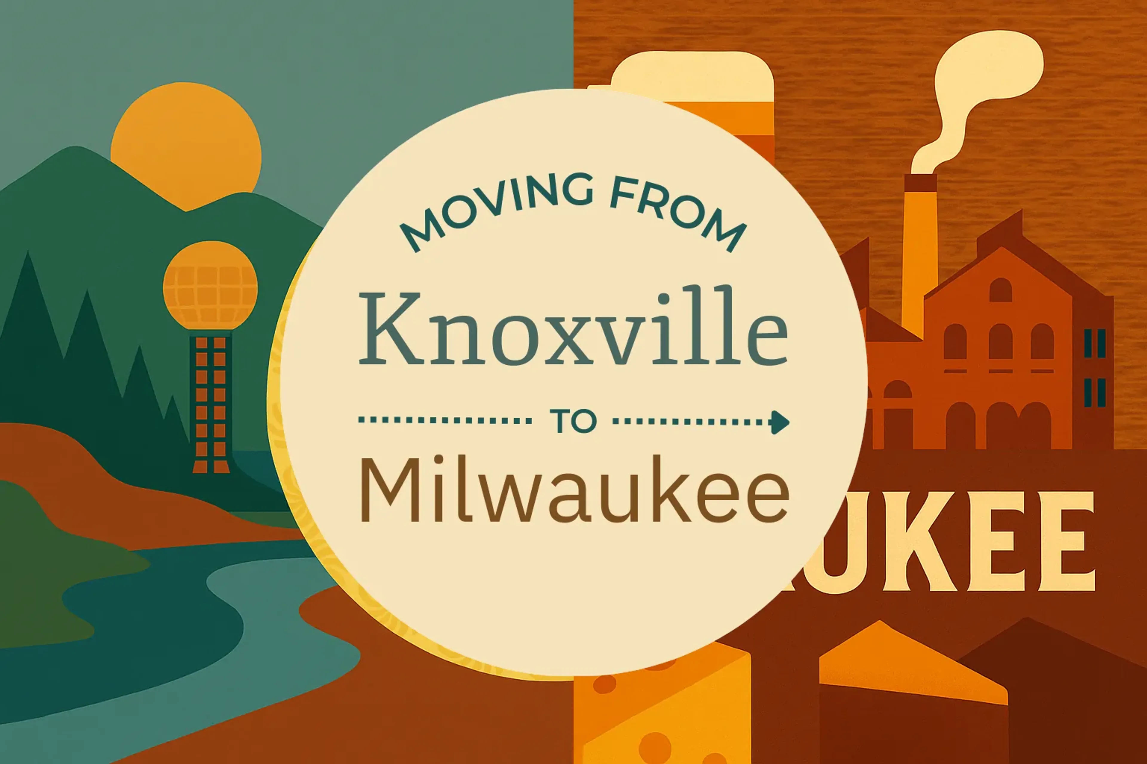 Side-by-side comparison of Knoxville to Milwaukee moving companies