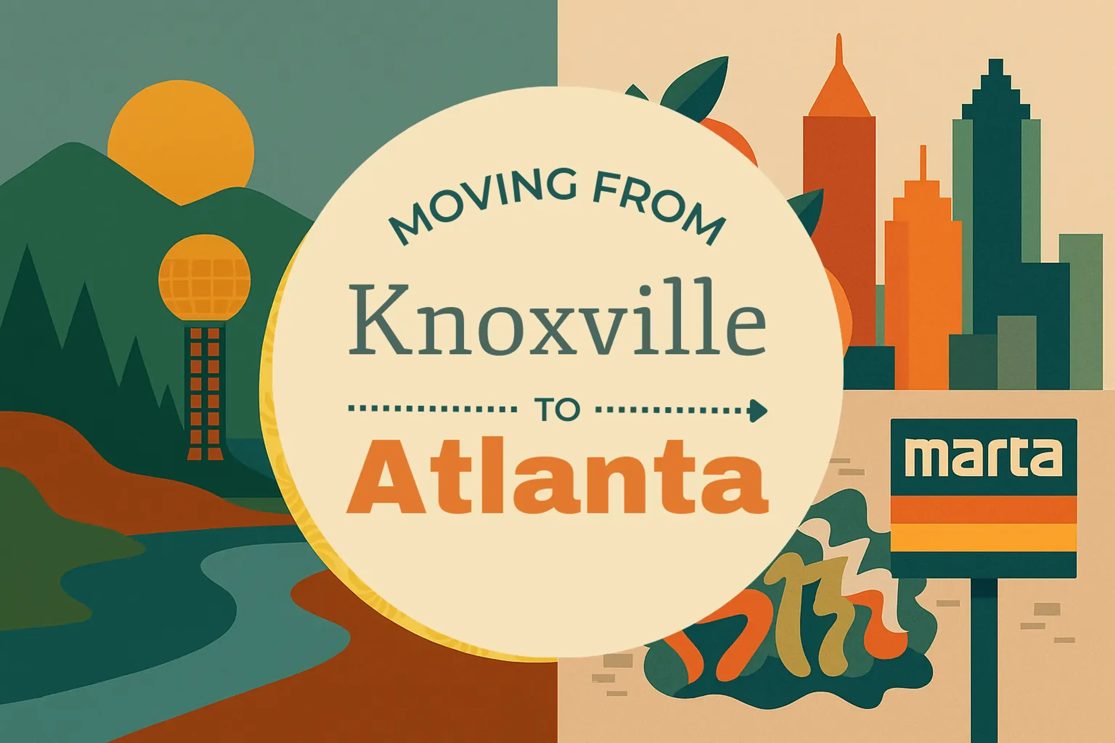 Side-by-side comparison of Knoxville to Atlanta moving companies